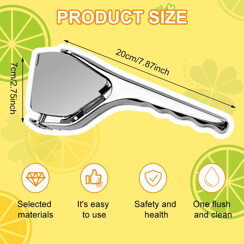 Lemon Squeezer in metallo - spremiagrume manuale & di alta qualità per limoni, lime e arance - lavabile in lavastoviglie