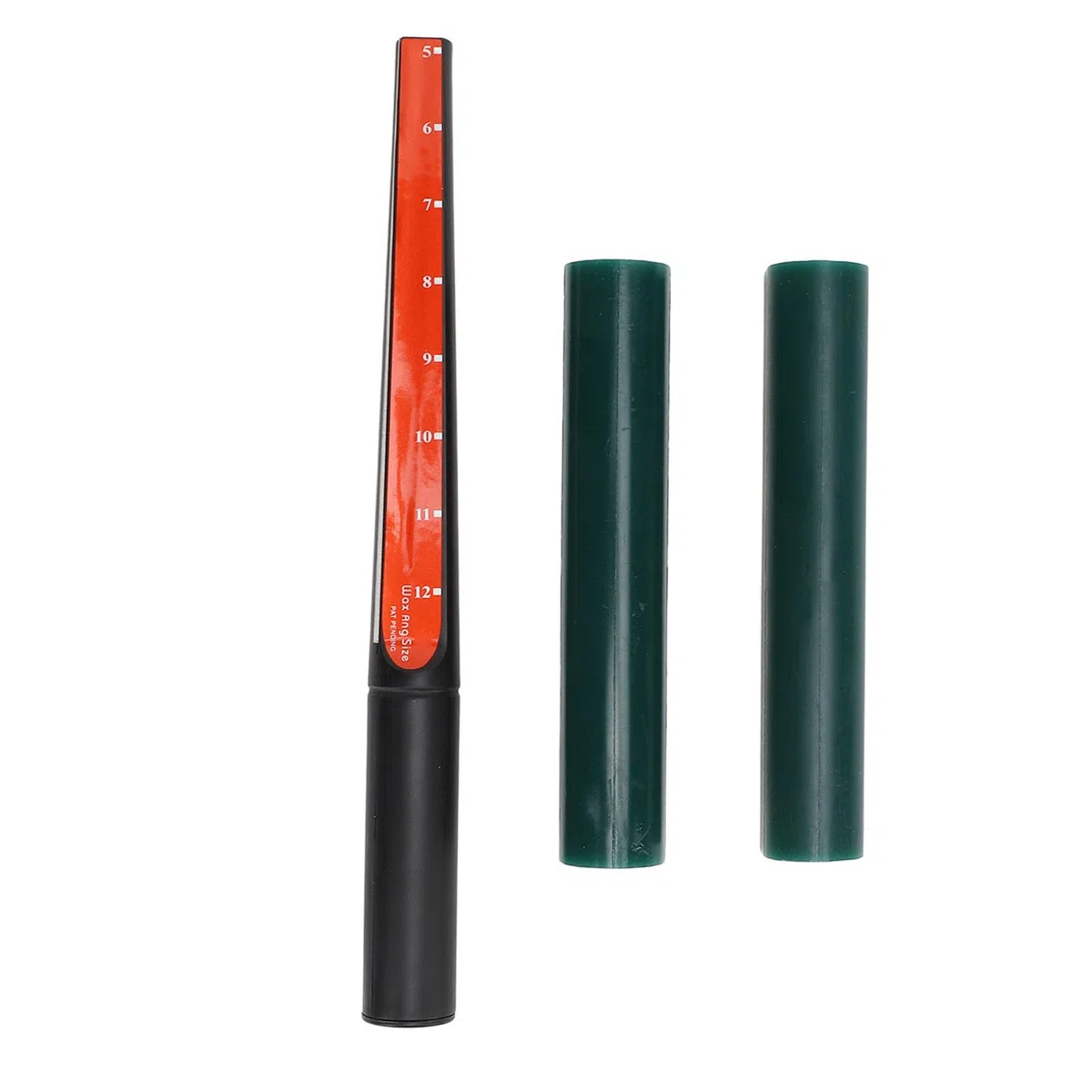 Tubo per Anello in Cera per Intaglio, 2 Tubi per Cera per Intaglio Ad Anello, 1 Misuratore per Tubo in Cera per Realizzare Anelli, Tubi per Cera Rotondi, Anello di Cera Dura per