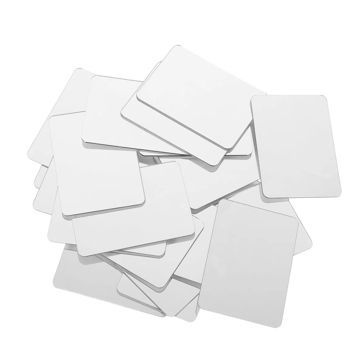 Mikikit Mini Piastrelle Specchio Quadrate in Acrilico Riflettente 20 Pezzi Facili da Tagliare per Esperimenti Scientifici per Ragazzo Ragazza e Studenti in Progetti di Artigianato