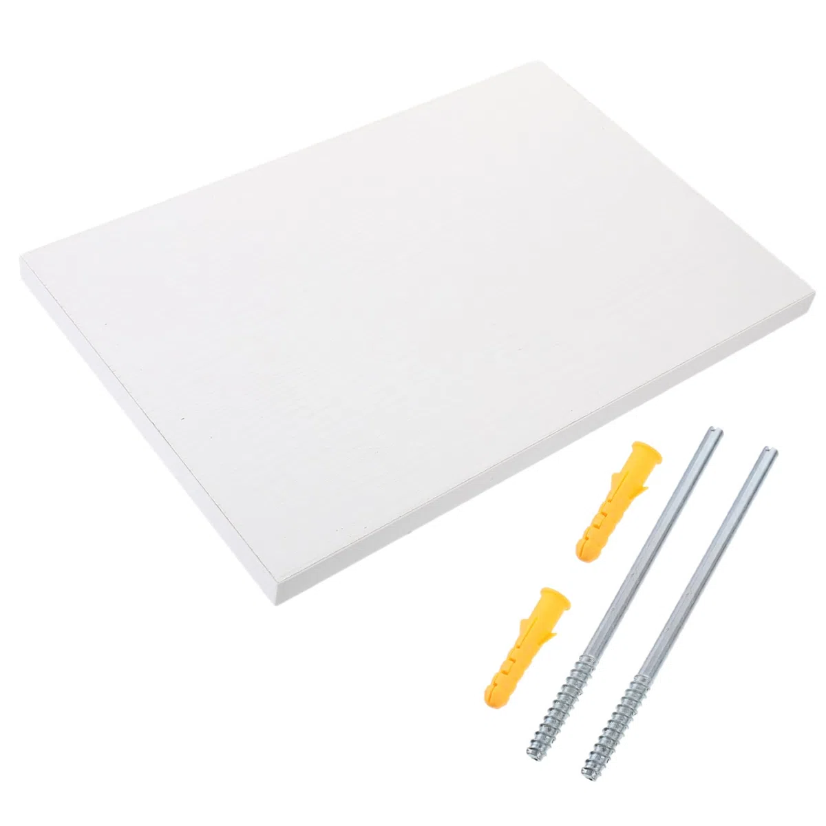 iplusmile Mensola Sospesa Da Parete 30x20cm in Bianco Mensola Galleggiante Robusta e Facile Da Installare Per Arredamento Casa Supporto Portaoggetti Per Cucina e Soggiorno