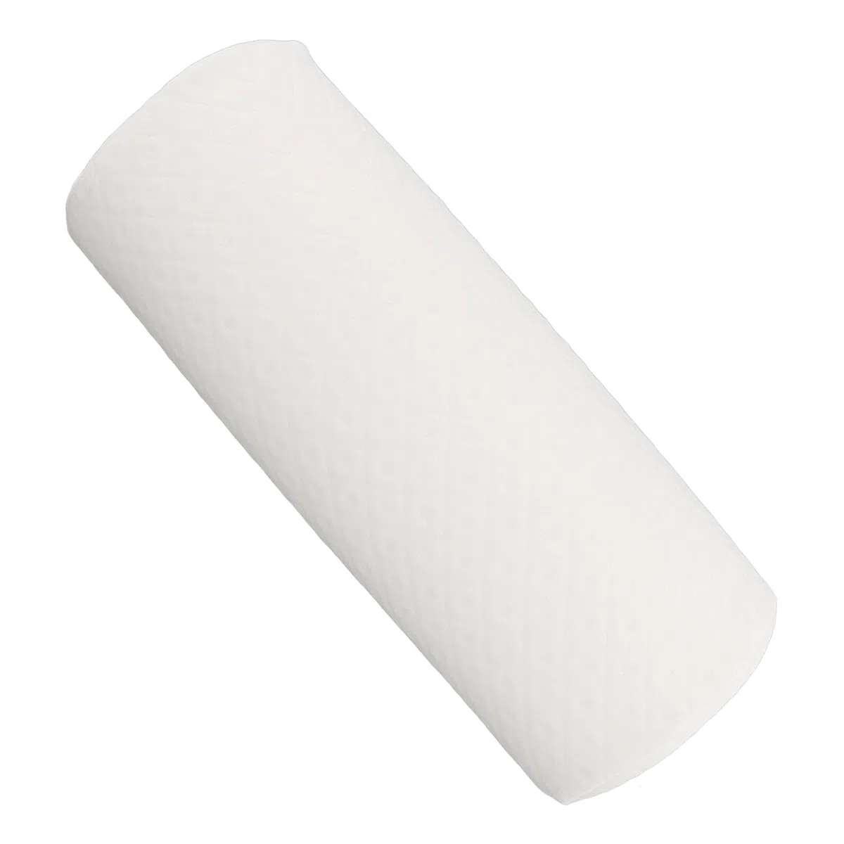 Cuscino per Ginocchia, Cuscino di Supporto per Gambe in Memory Foam, Design Semi-rotolo per un Sonno Riposante, Supporto per Schiena e Lombare, Bianco