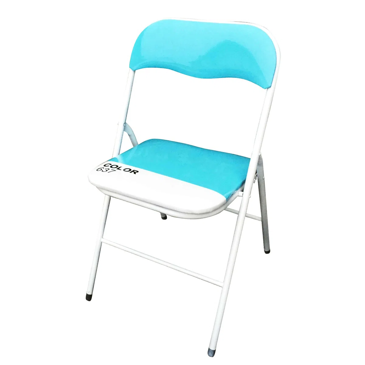 MilaniHome.it - Set di 2 Sedie Slim Pieghevoli Blu Color 637 con Comoda Imbottitura nella Seduta per Ospiti, Ufficio, Casa, Campeggiodi coloreBlu