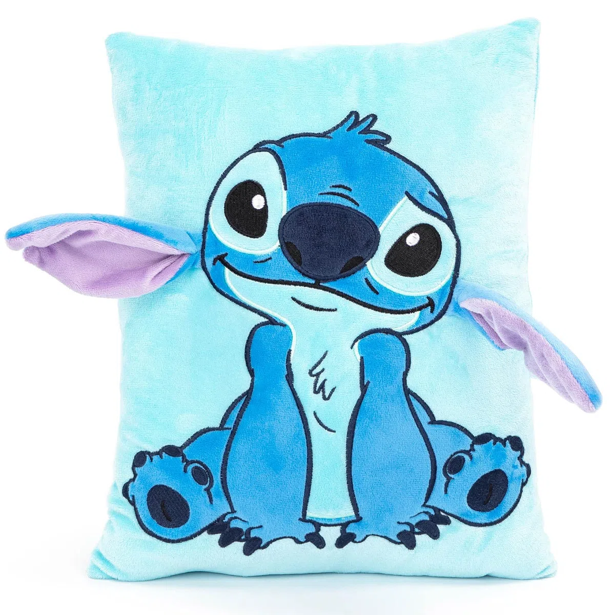 Jay Franco Cuscino Coccola Peluche Lilo & Stitch Disney - Morbido Cuscino 3D Super Soft per Letto