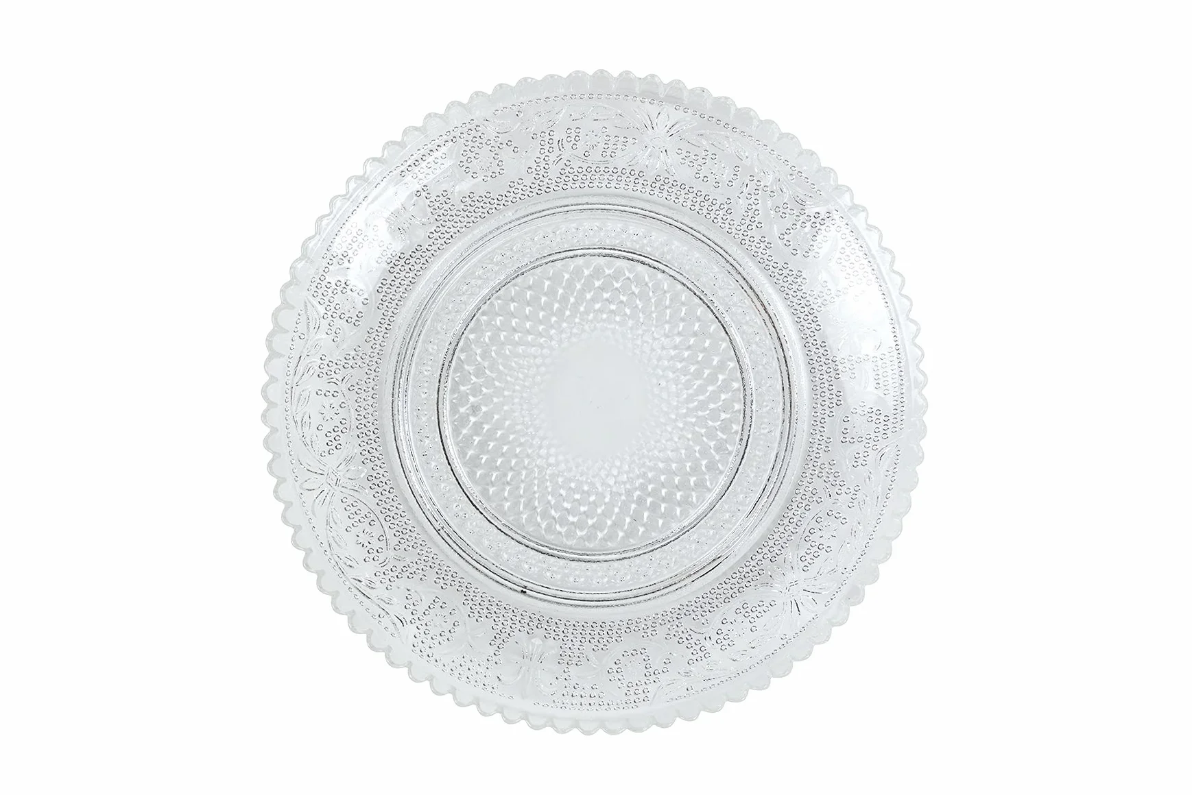 Villa d'Este Home Tivoli Set 6 Piattino pane Ø 14,5 cm in vetro, Imperial