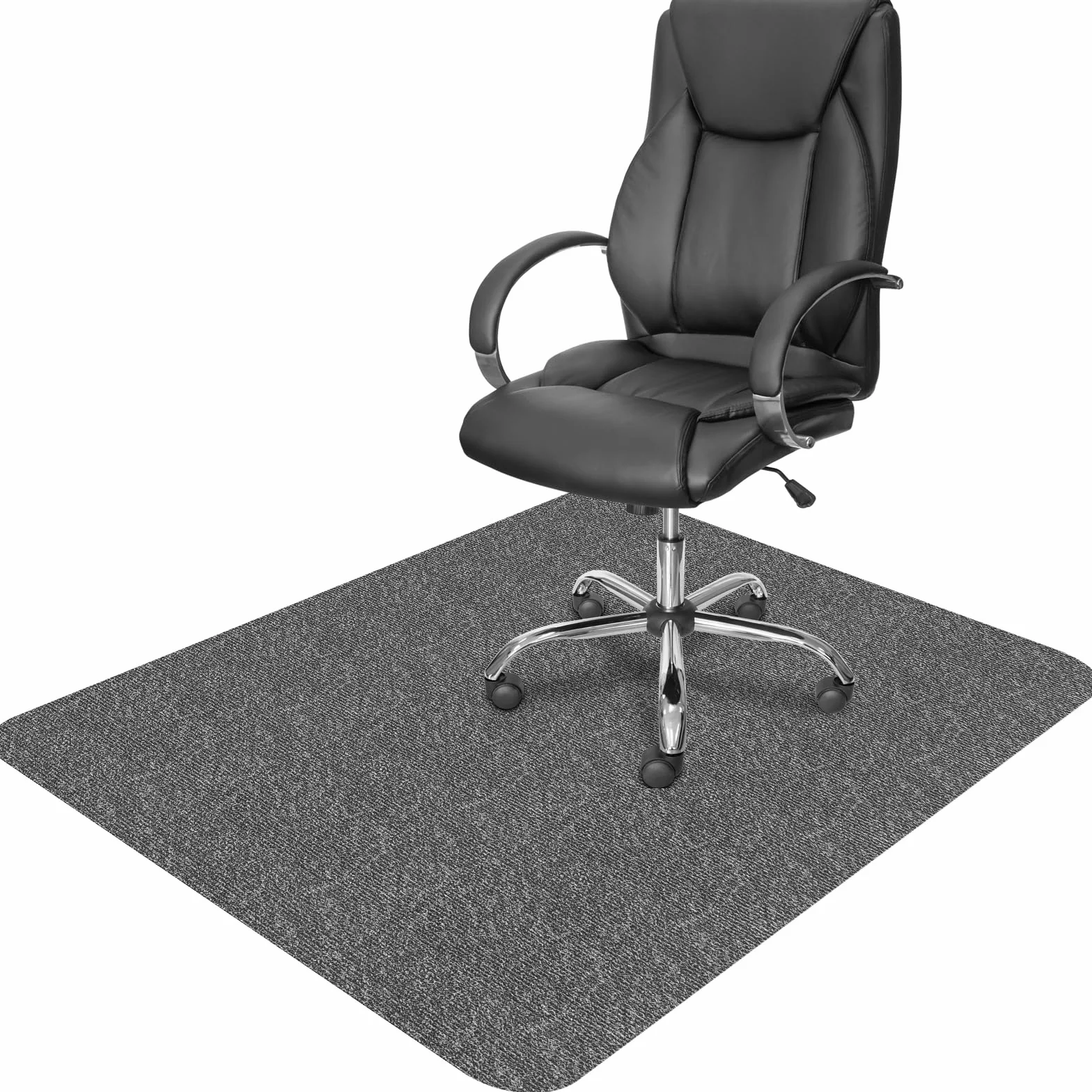 105x120cm Tappetino per sedia da ufficio,Grigio Tappeto Salvapavimento Antiscivolo,Tappeto Sedia Gaming,Tappeto per Sedia con Ruote,Tappetino Pavimenti per Parquet e Piastrelle.