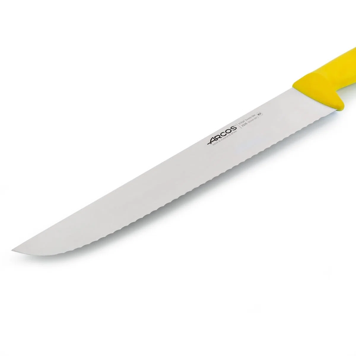 Arcos Serie 2900, Coltello Pescivendolo Coltello Pesce, Lama Acciaio Inossidabile NITRUM 350 mm, Manico Polipropilene, Colore Giallo