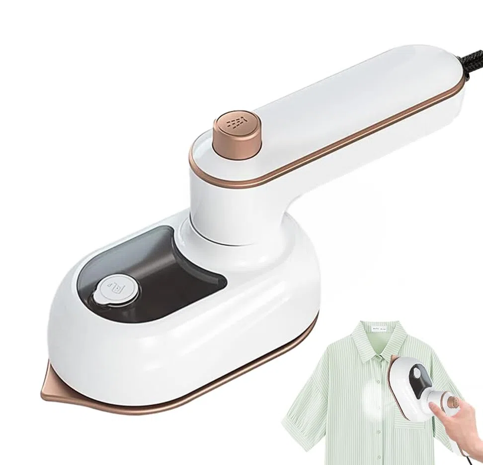 Micro Ferro da Stiro a Vapore, Ferro da Stiro Portatile ferro manuale con serbatoio dell'acqua da 50 ml Stiratrice a Vapore Pieghevole Macchina da Stiro Secco e Umido per Famiglia e Viaggi