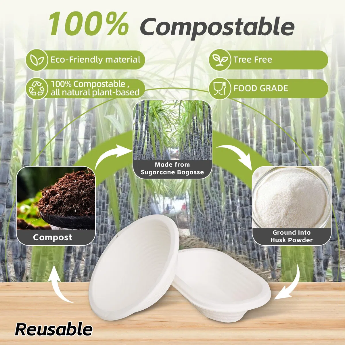Set di cestini per lievitazione a pasta madre ovale da 28 cm con 20 forniture da forno e 100 pezzi fodere in tessuto non tessuto monouso per pane artigianale professionale e fatto in casa
