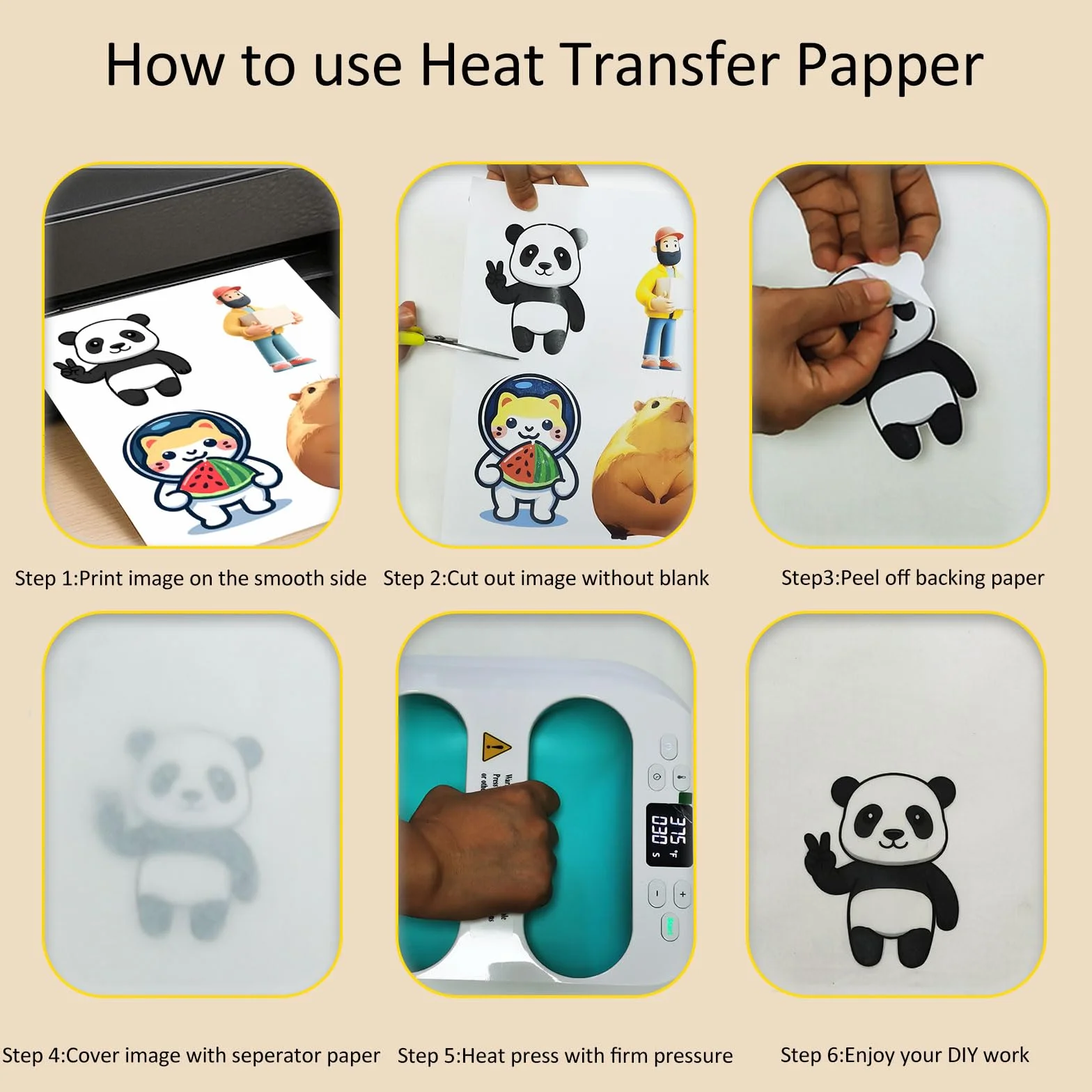 Carta Transfer per Tessuti Chiari [16 Fogli] Carta Termoadesiva Stampabile per Magliette Compatibile Inkjet e Laser, Carta Trasferibile per T-Shirt, Borse e Tessuti Personalizzati
