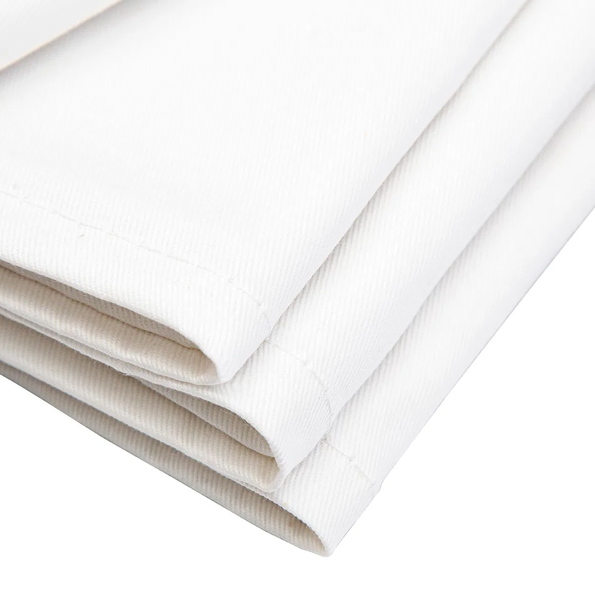 TowelsRus, strofinacci in cotone tinta unita, 100% cotone, ideali per la stampa a trasferimento, la lucidatura e l'uso in cucina, confezione da 6, colore: bianco