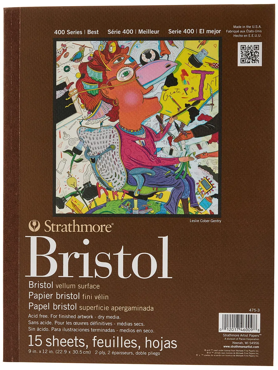 Strathmore Bristol Serie 400, Carta, Pergamena, 2 Strati, 9x12