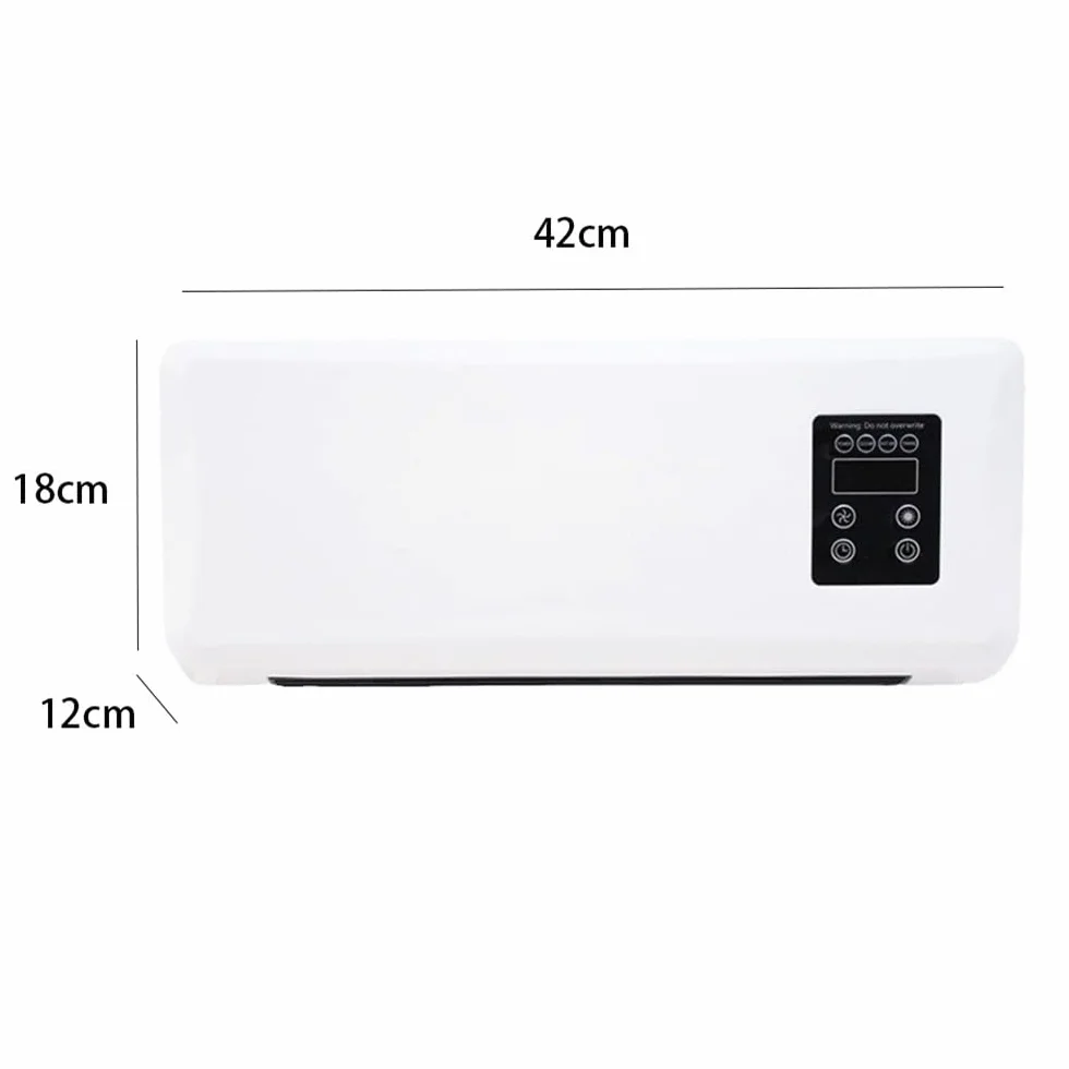 Aria condizionata,Clim Portatile,Clim Con Telecomando,Condizionatore a Parete Reversibile Split,Condizionatore Senza Unità Esterne,Ventilatore Di Raffreddamento Per Cucina,Camera da letto (Bianco)