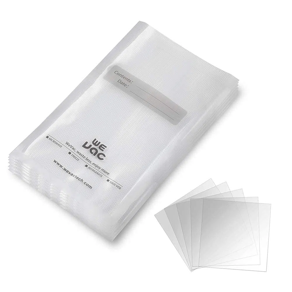 Wevac Sacchetti Sottovuoto Alimenti 100 Buste 20 x 30 cm, Sacchetti Sottovuoto per Alimenti Superficie Goffrata, Senza BPA, per Cottura Sottovuoto per Sottovuoto Alimenti Professionale