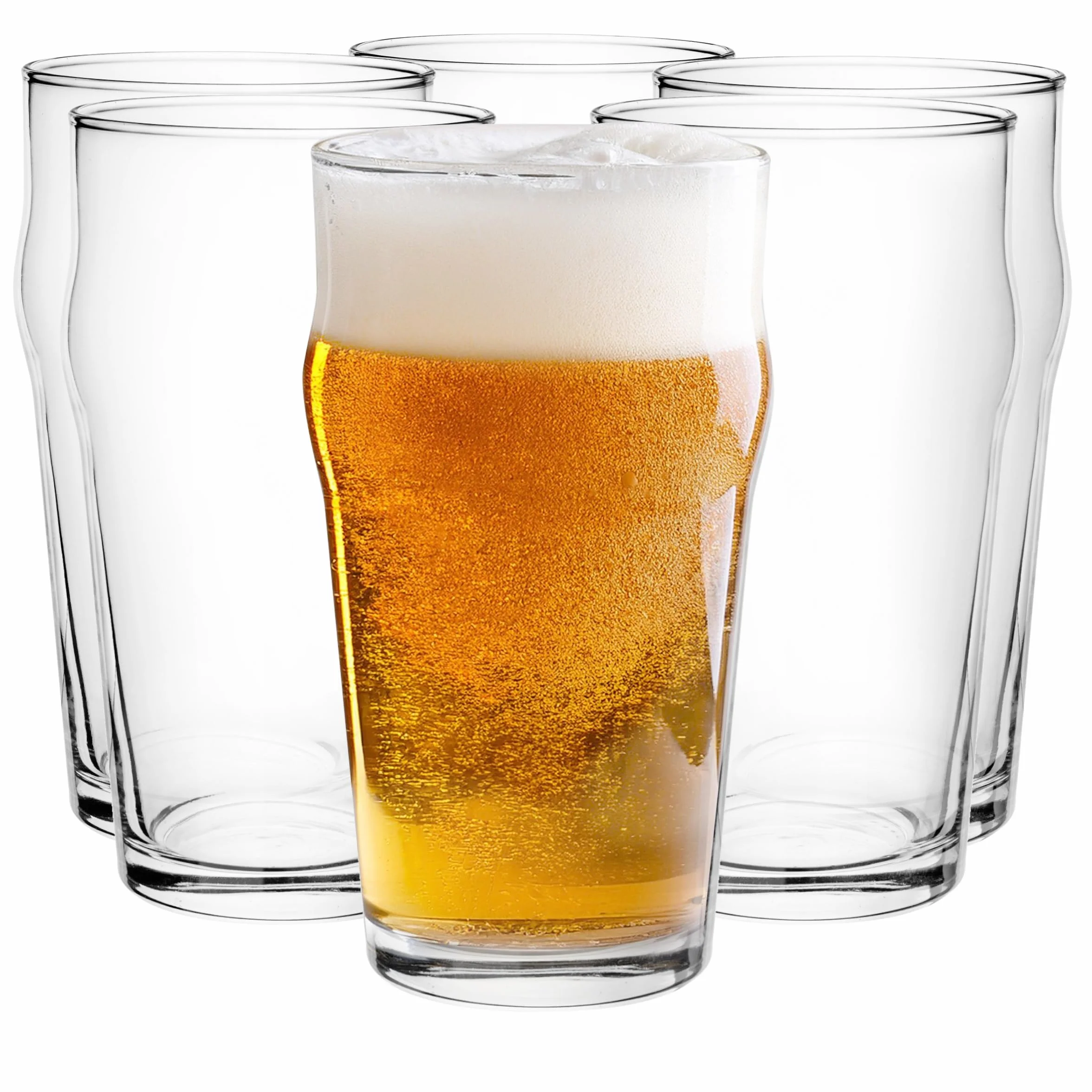 Glasmark KROSNO 1992 Set di 6 bicchieri da birra Pils, 530 ml, bicchieri per Stout Ale