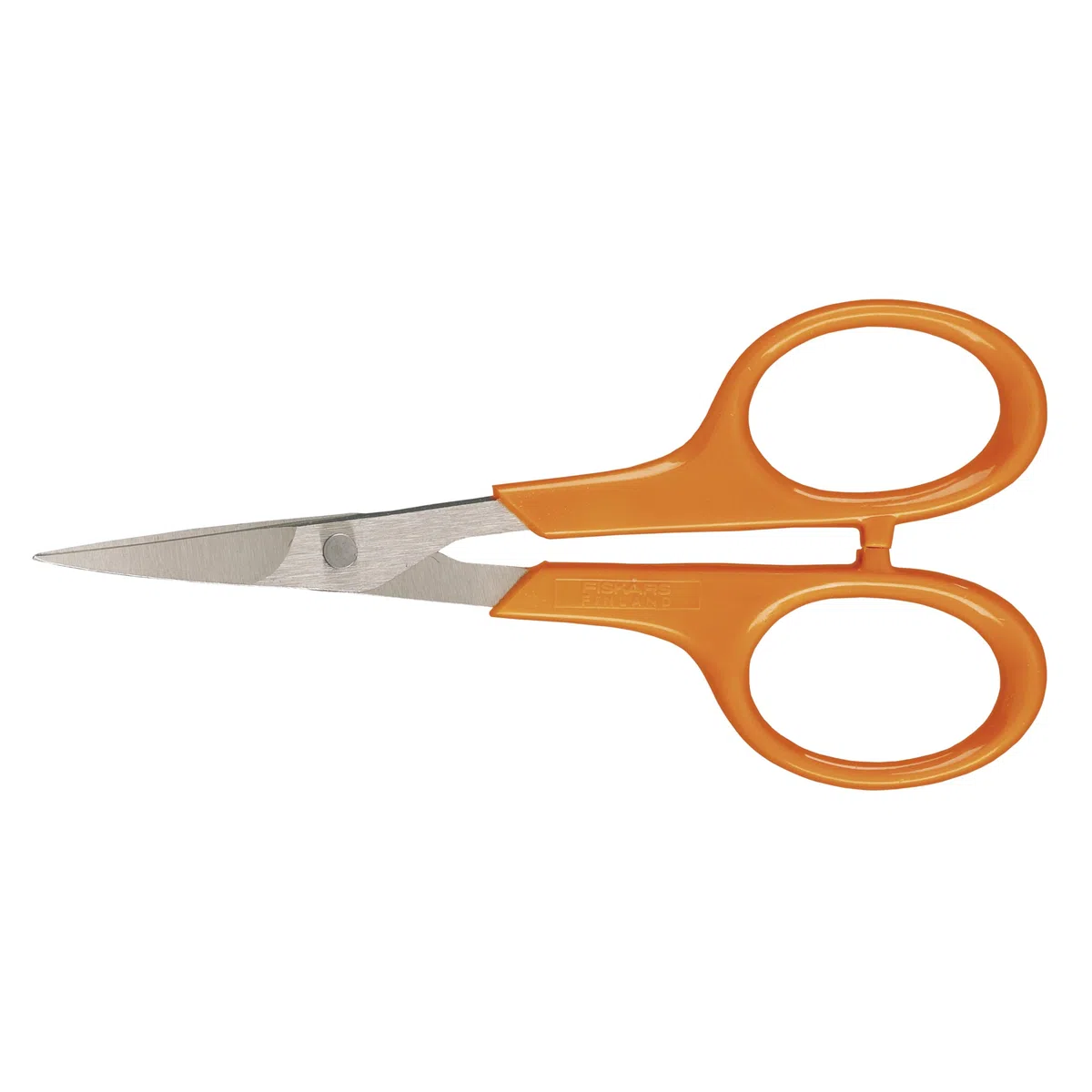 Fiskars Forbici da Ricamo e Manicure, Lunghezza: 10 cm, Per Destrimani e Mancini, Lama in Acciaio Inossidabile/Impugnature in Plastica, Arancione, Classic, 1005144