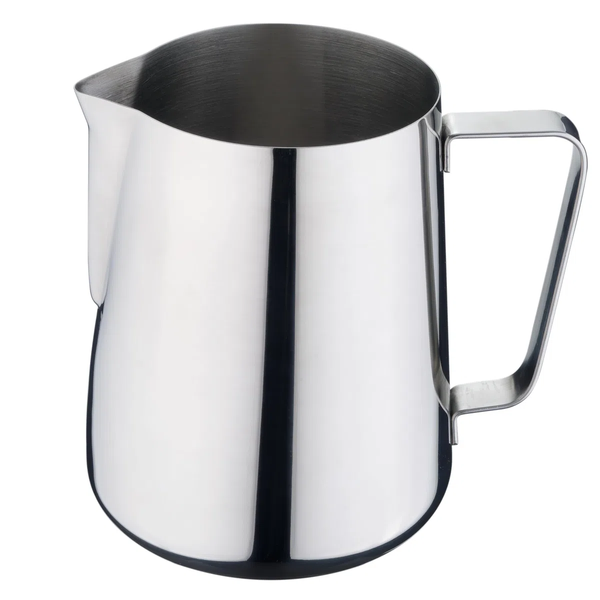 Lattiera in Acciaio Inossidabile, Brocca per Latte in Acciaio Inox Lucido, per Latte Artistico (2 Litri)