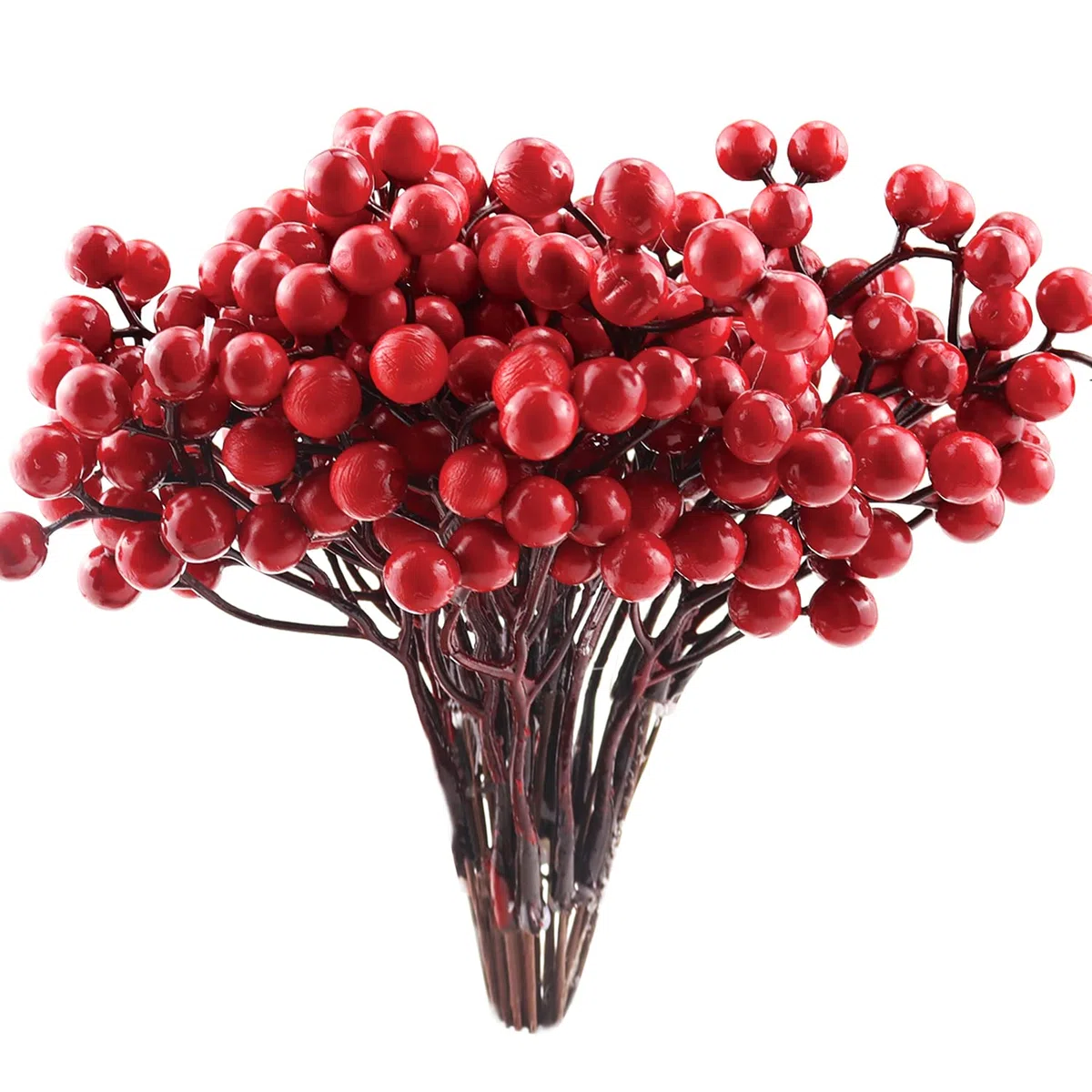 Natale Decorazioni Bacche Artificiali Ghirlanda Bacche Rosse Natalizie Decorazione 20 Pezzi Agrifoglio Artificiale Rami di Bacche Rosse Natale Decorazioni per Albero di Natale Ghirlanda (200 Bacche)