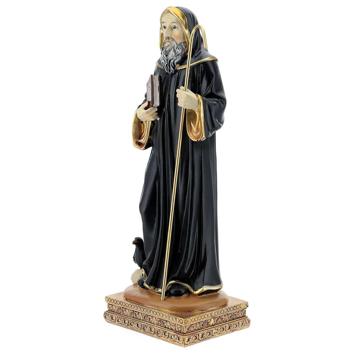 Holyart Statue in resina e PVC: Statua San Benedetto corvo resina 21 cm