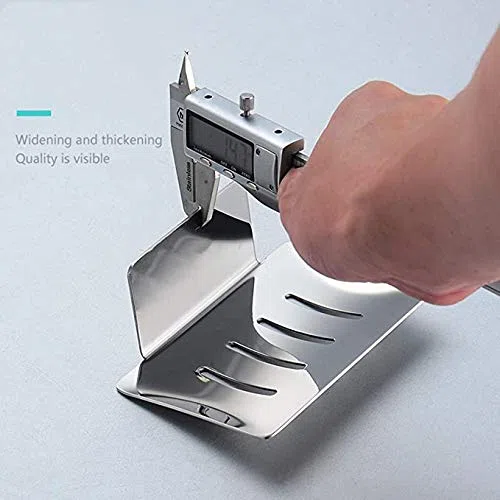 Portaspugna Portasapone in Acciaio Inox Nessuna perforazione Porta Sapone Sistema di Vuoto Senza Trapano - Utilizzabile in Bagno e Cucina （Cromo）