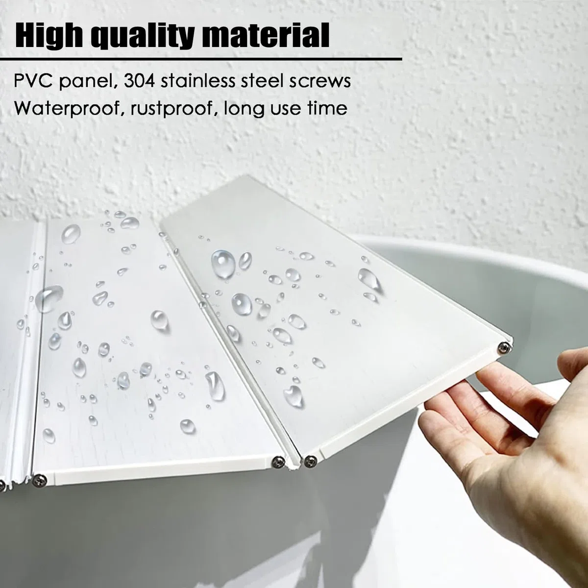 Copertura Vasca da Bagno Coprivasca Pieghevole, Pannello Isolante Impermeabile E Antipolvere Per Vasche Da Bagno, Coprivasca A Tapparella In PVC, Si Utilizza Per Vasche Da Bagno Con Larghezza Di 66cm/