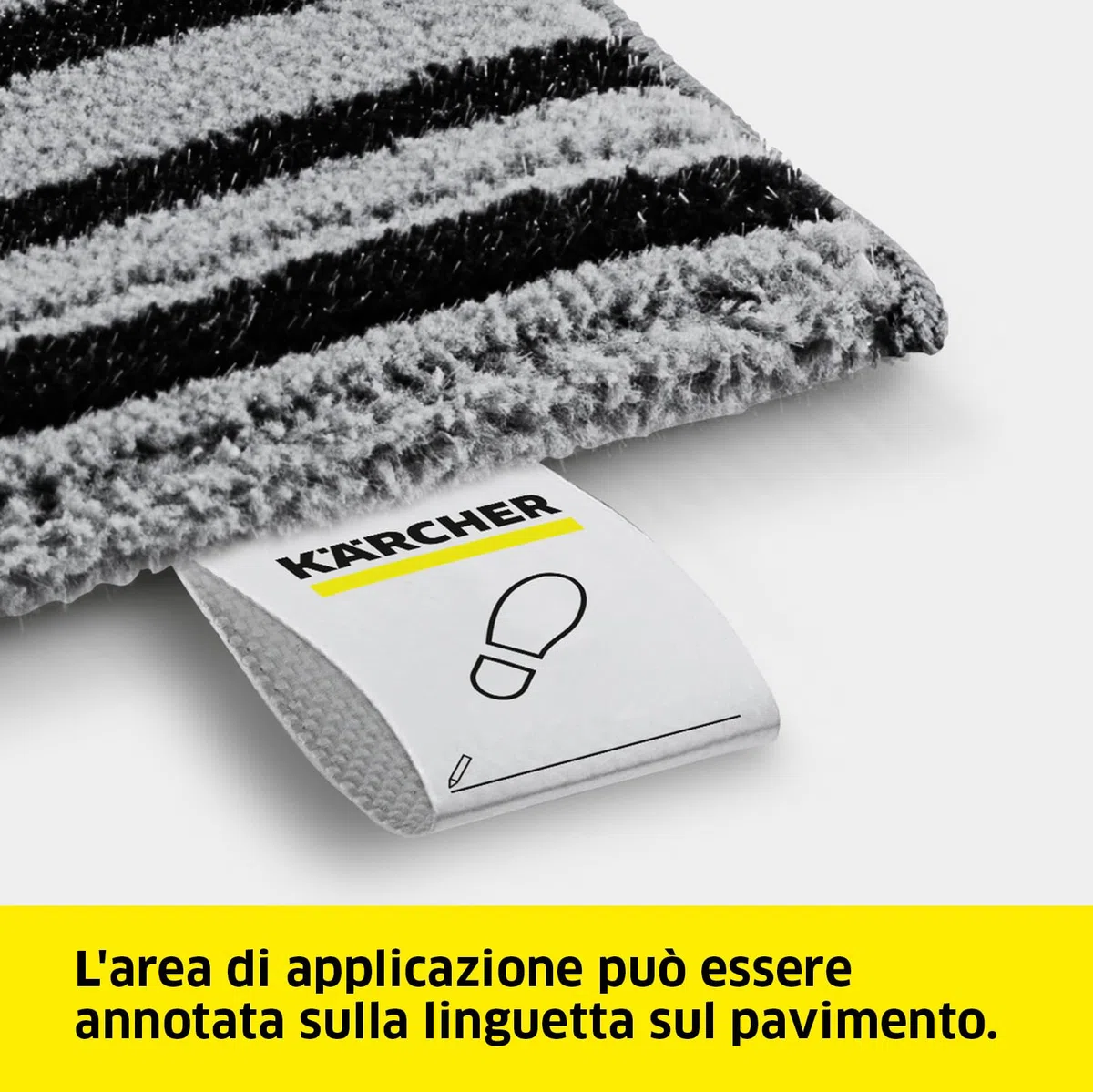 KÄRCHER Set panni pavimento EasyFix, 2 panni abrasivi di alta qualità per una pulizia accurata e igienica dei pavimenti duri, accessori originali per i pulitori a vapore KÄRCHER