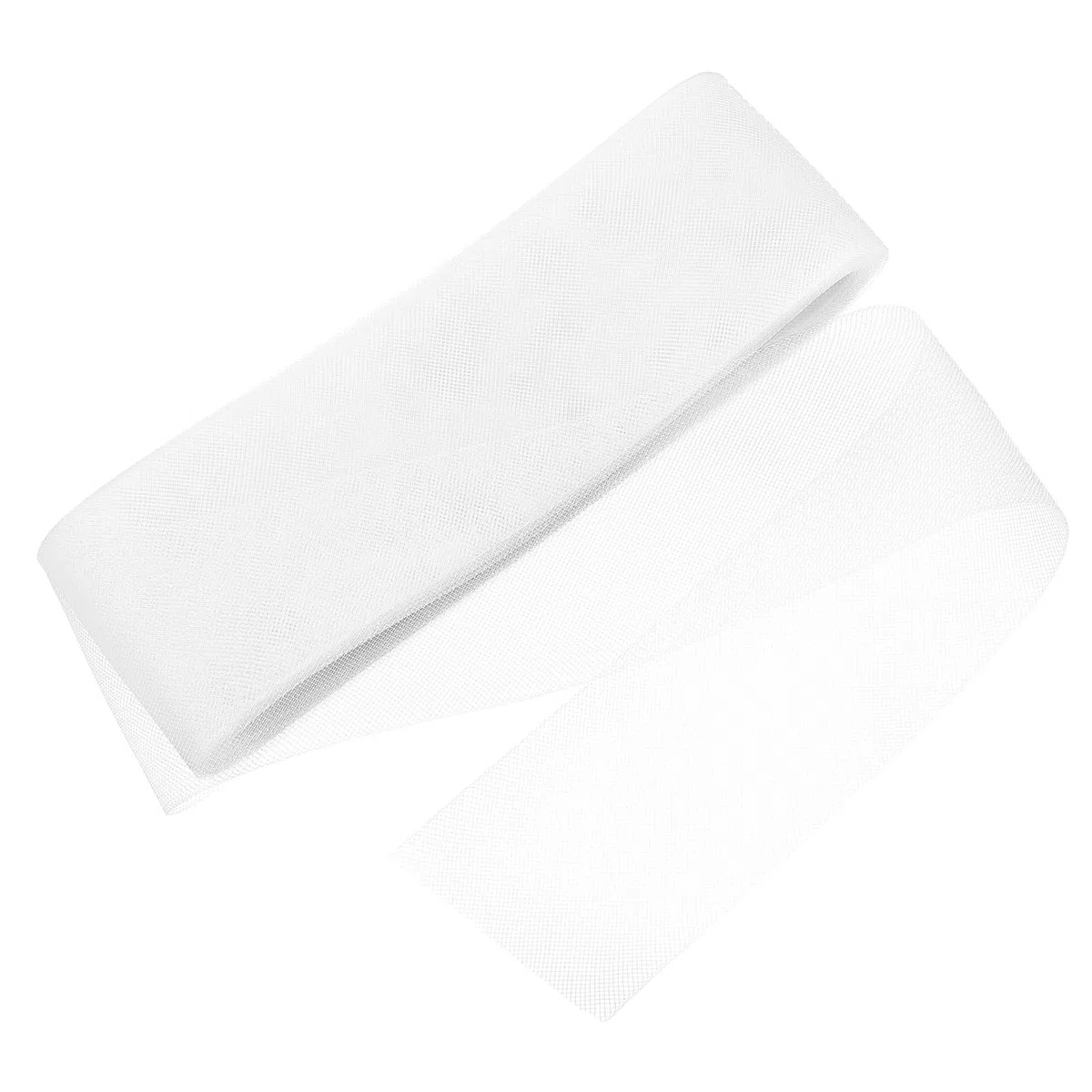 QUARKZMAN 25 Iarde Di Treccia Rigida In Crine, Larghezza 3 Pollici Per Cuciture In Ossatura Poliestere Abiti Da Sposa Da Ballo Fai Da Te Accessori Per Artigianato, Bianco Scuro (1 Rotolo)
