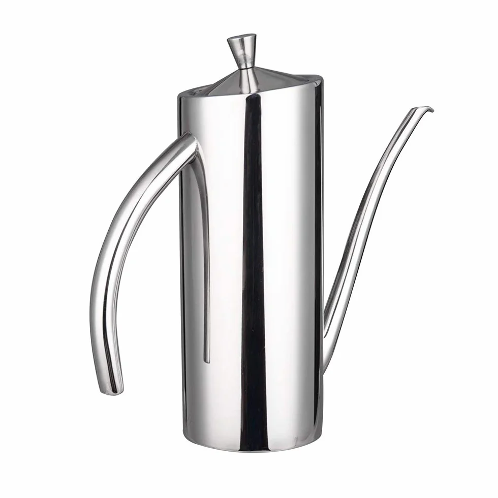 Pourers for Oil di Olio Pentola Olio d'oliva Tappo Salsa di soia Aceto Ampolla Drizzler Acciaio Inossidabile con Manico Beccuccio antigoccia per Cucina Ristorante BBQ