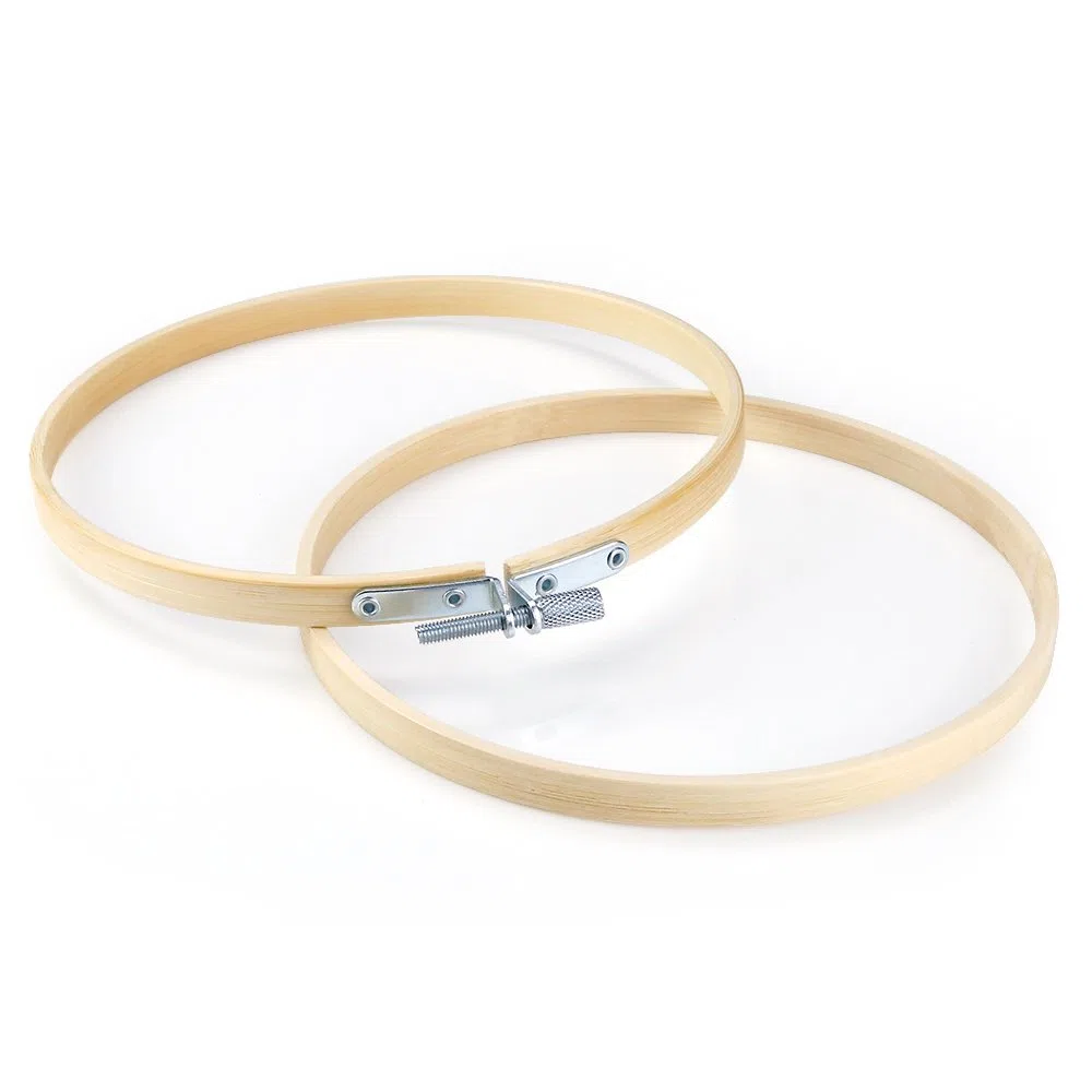 Caydo 12 pezzi 15 cm Ricamo Telaio Legno Bulk Bamboo Circle Cross Stitch Tire Anello Rotondo