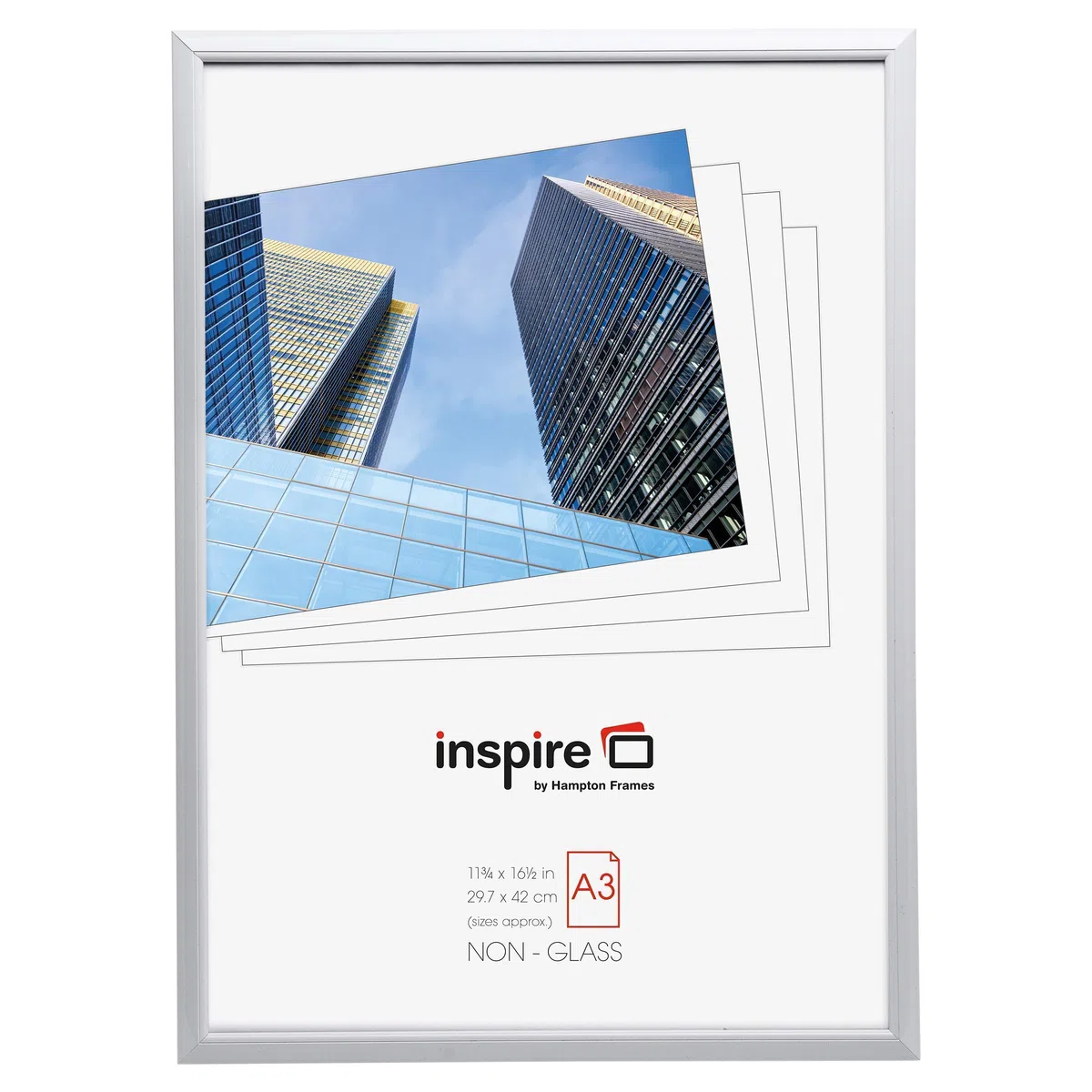 Hampton Frames EASYLOADER Poster Certificato Foto Cornice Plexi Bianco A3 (30x42cm) EAS3042WHT