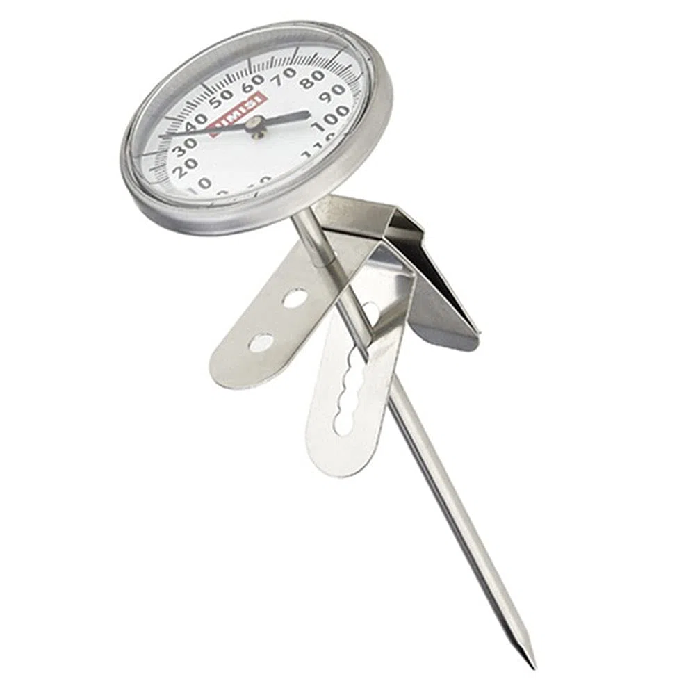 Termometro per il latte in acciaio inossidabile termometro per caffè -10~110 ° C per cucina, barbecue, cibo, bistecca, tacchino, dolci, latte, acqua del bagno