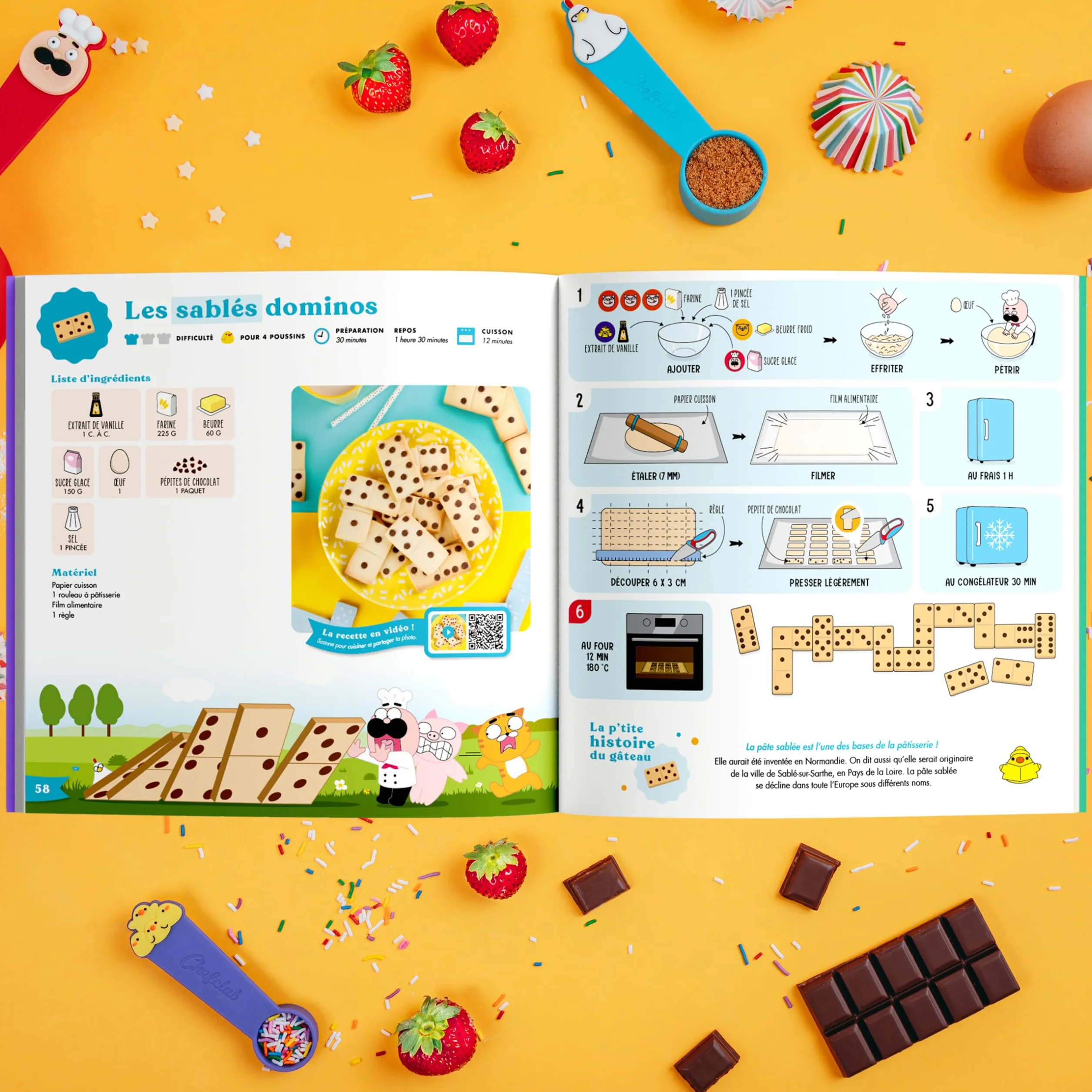 Chefclub Kids – Il Libro di Torte e Dolci – 25 Ricette – Pesare Misurare Cucinare – Per i piccoli chef dai 4 anni