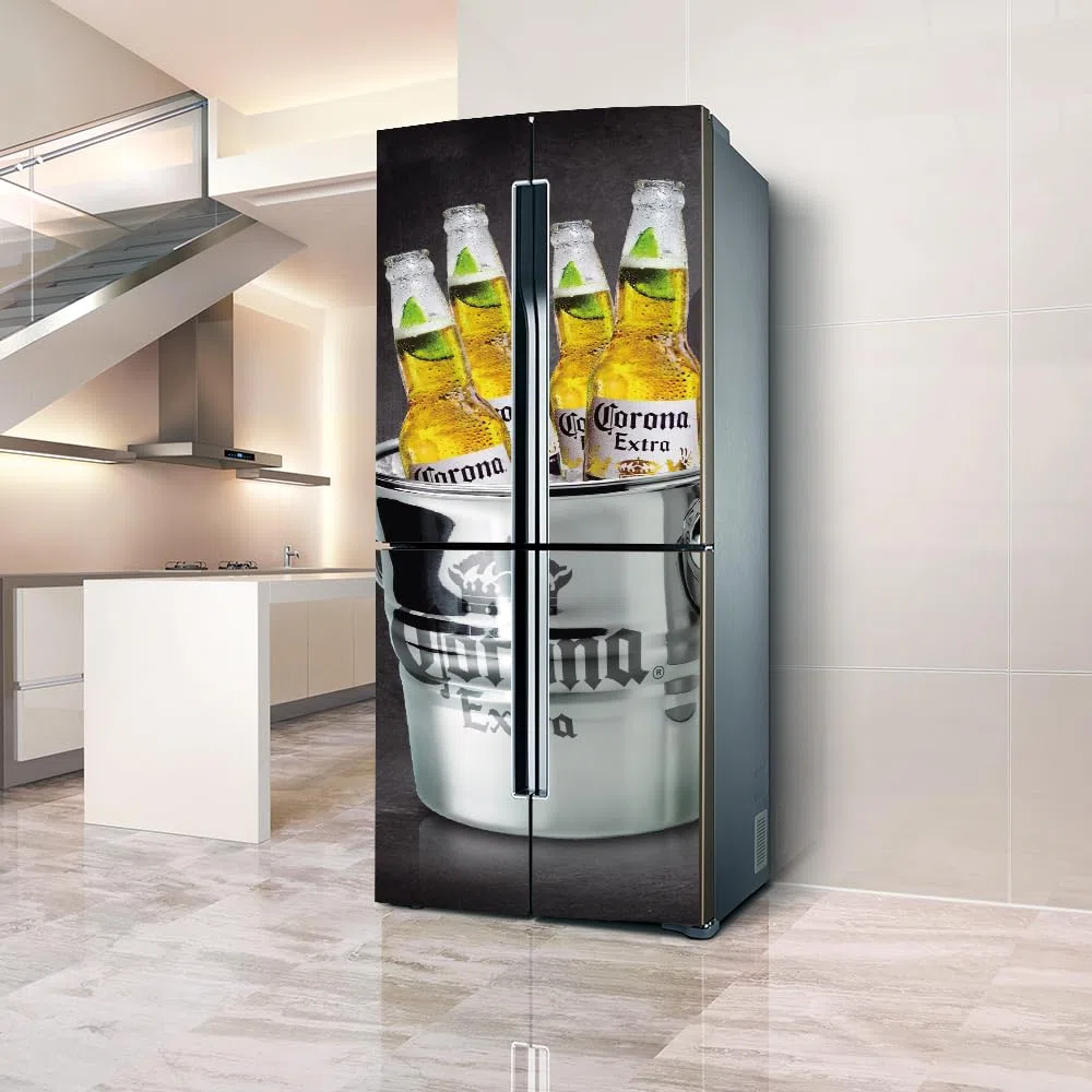 Adesivi per frigo per porte intere e porte La birra autoadesivi carta da parati professionale in vinile 60X150CM