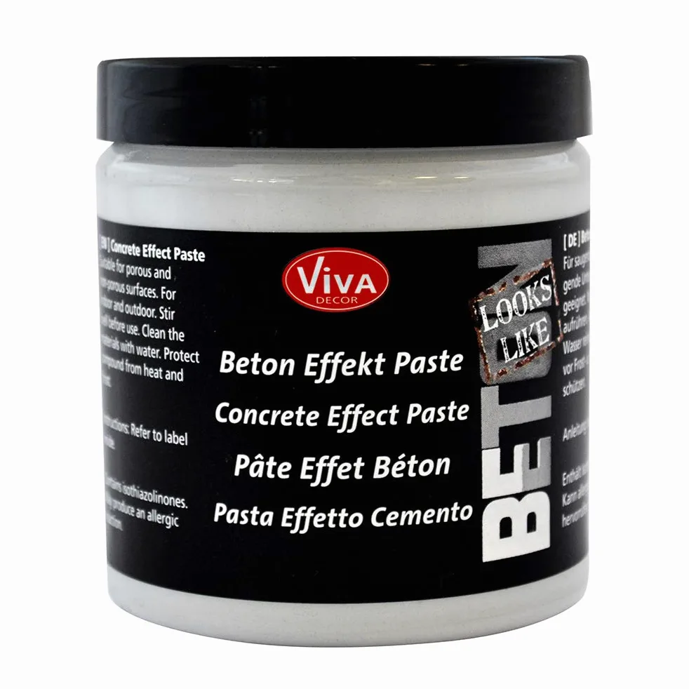 Viva Decor Pasta Effetto Cemento 250ml, Materiale Sintetico, Grigio, 7.1 x 7.1 x 7.9 cm, 250 unità