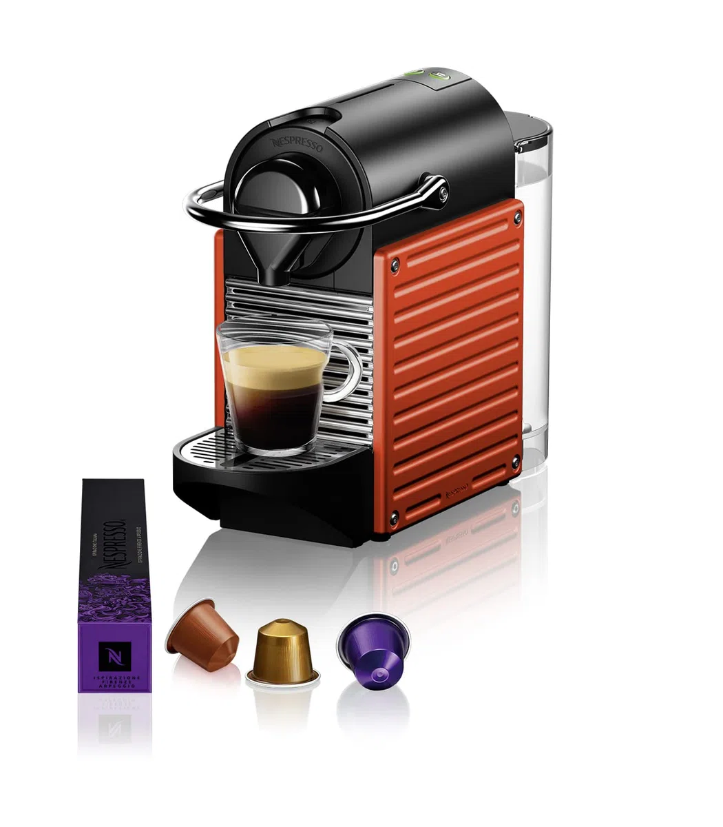 Nespresso Pixie XN3045, Macchina da caffè di Krups, Sistema Capsule Nespresso, Serbatoio acqua 0.7L, Electric Red