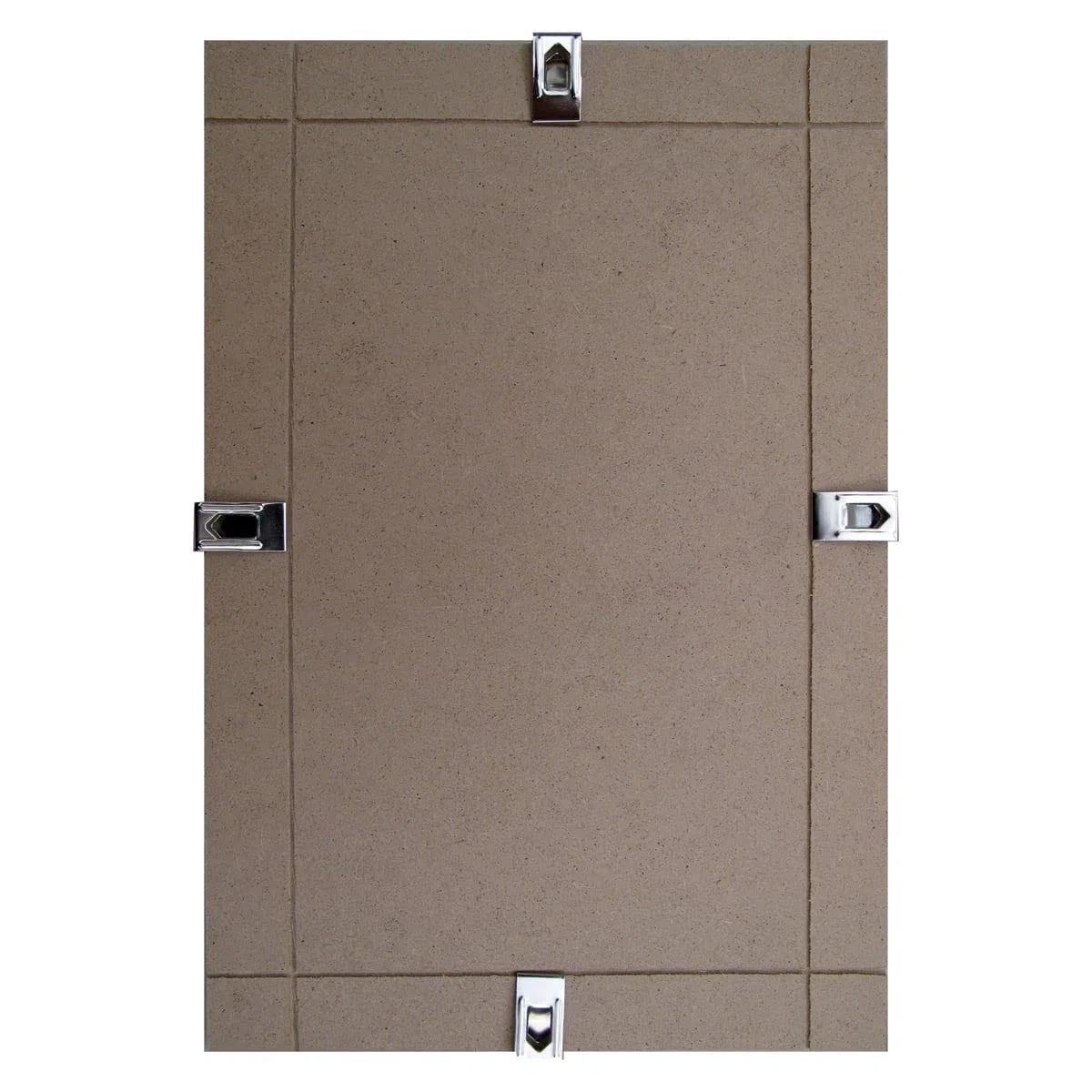 Decor Space Cornice a giorno espositore porta foto e documenti da parete con lastra in Crilex e supporto in MDF (70 x 100 cm)