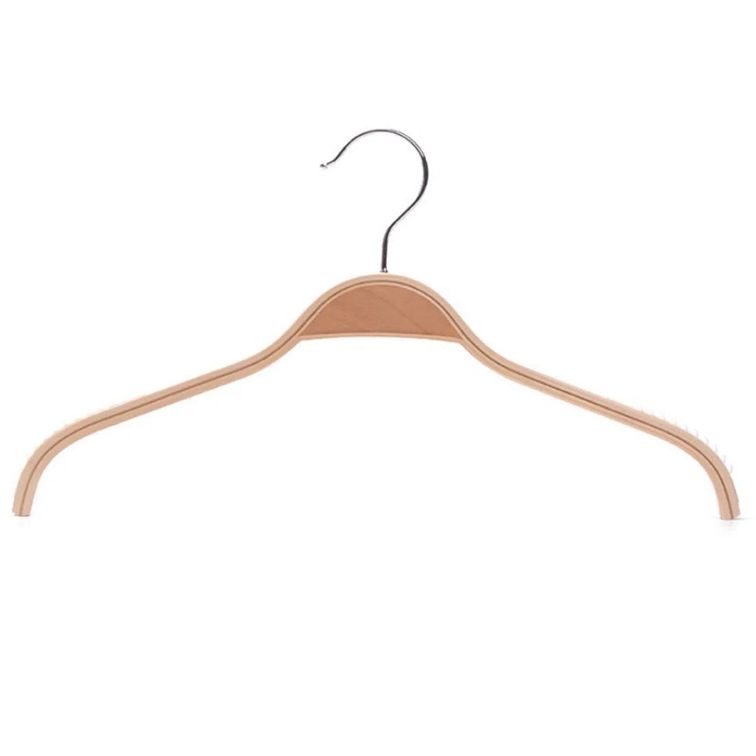 10 grucce antiscivolo in legno per pantaloni, 38 cm