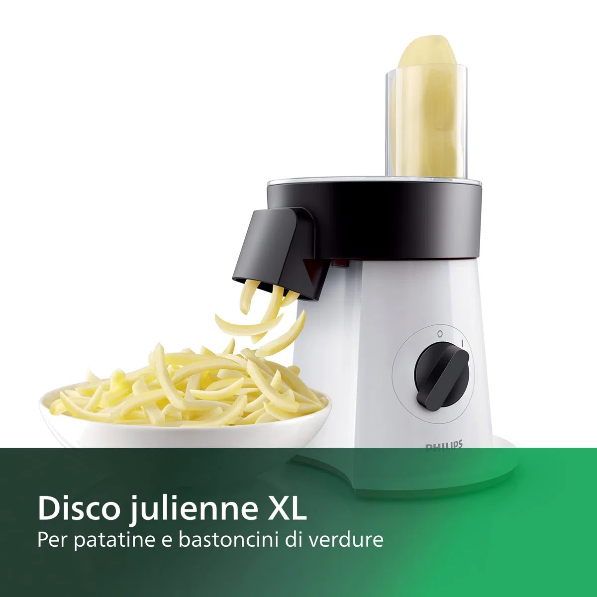 Philips Tritatutto Elettrico - 200W, con 5 Dischi Affettatutto e Grattugia (HR1388/80)