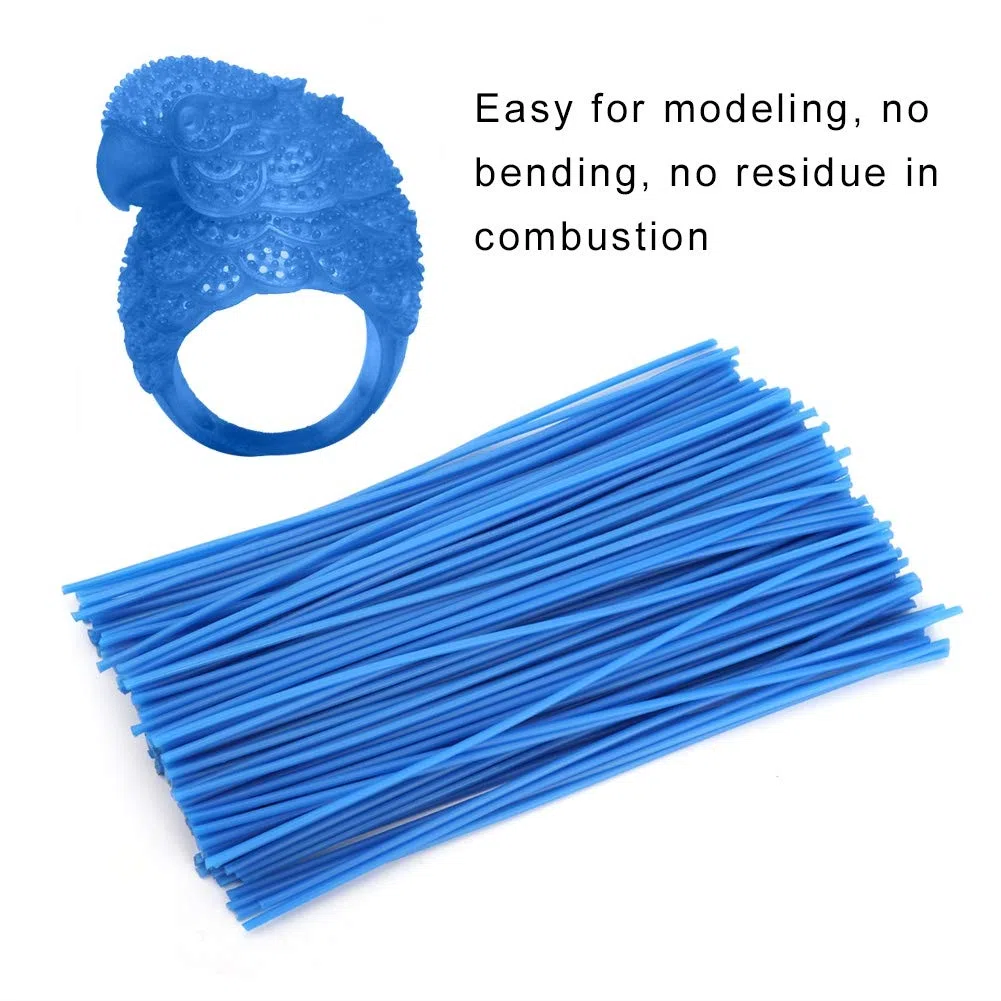 Buachois Linea di Cera per Gioielli, Filo di Cera, Materiali per Stampaggio, Linea Dewax per Modellazione di Gioielli, Strumenti per la Creazione di Modelli di Anelli(1mm)