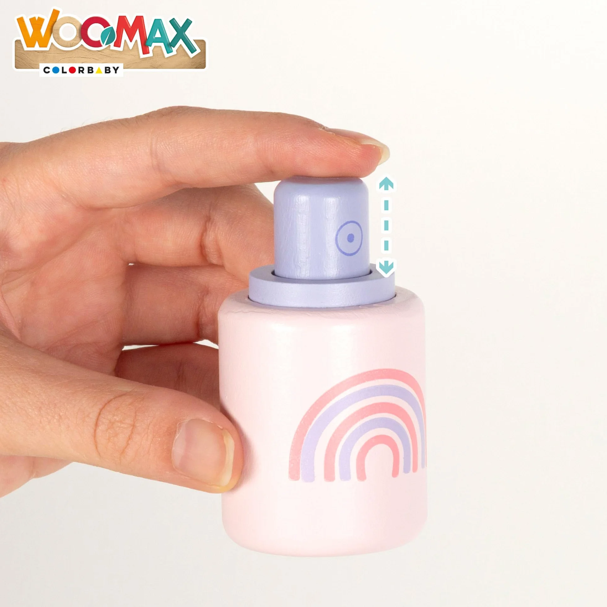 WOOMAX Tavolo da toeletta Bambina Sgabello in Legno Specchio con Luce 48x32x92cm Colori Pastello Inclusi Accessori Toletta Bambini Accessori Interattivi, Giocattoli per Bambini di 3 anni