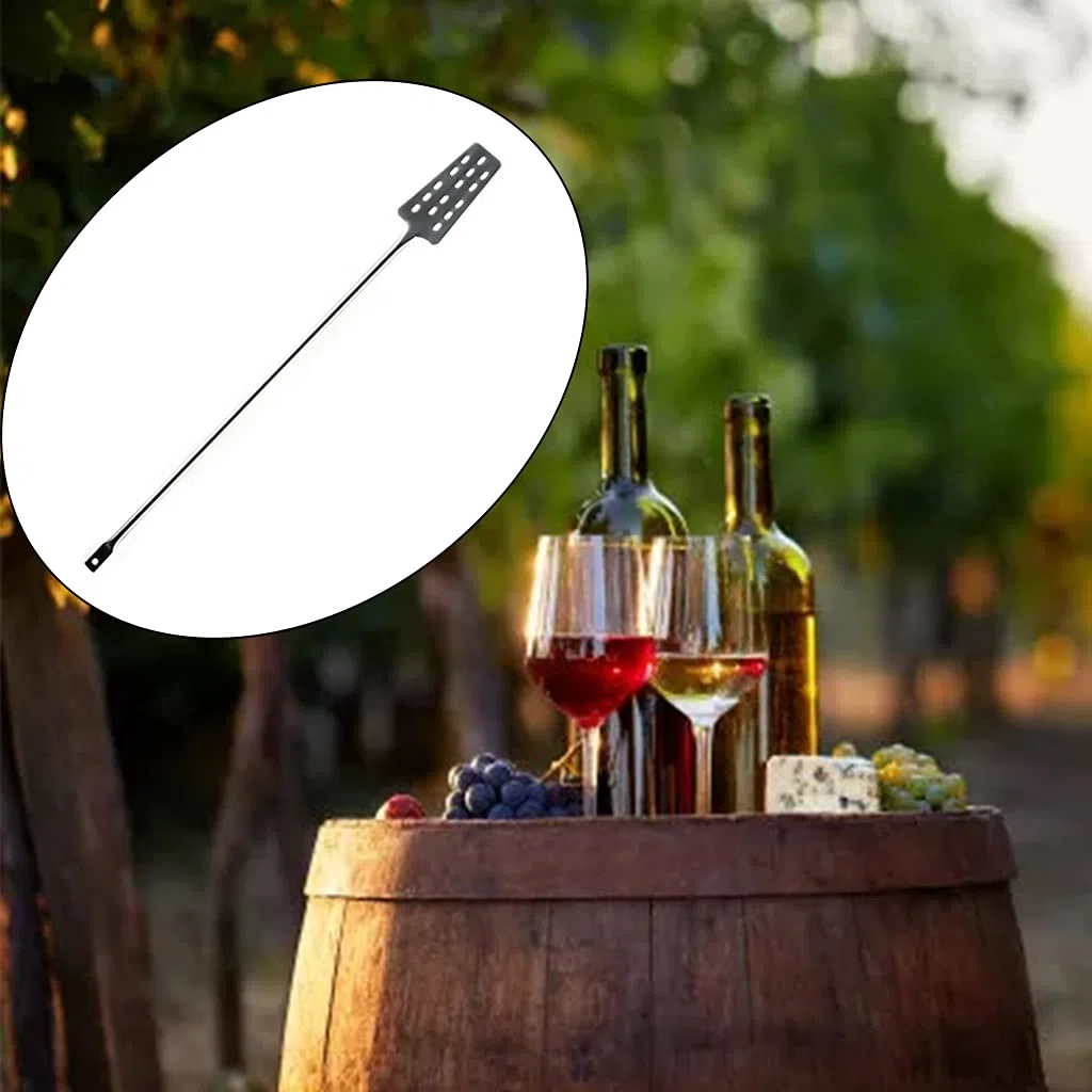 60,5 centimetri In Acciaio Inox Vino Mescolatore Paddle Con 15 Fori Casa Cucina Birra Vino Brewing Strumenti