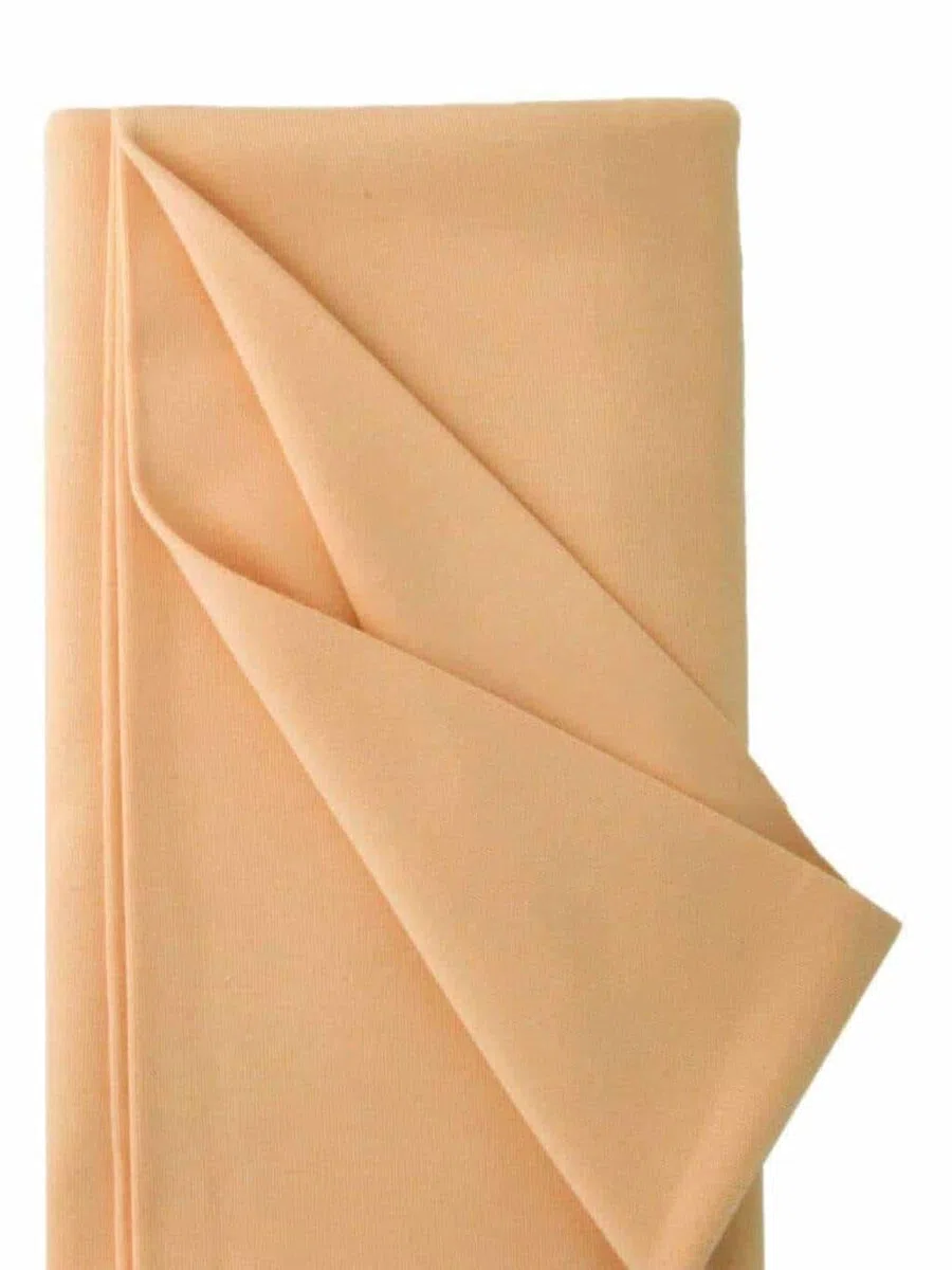 De Witte Engel - Tessuto in pelle di bambola colorato in jersey per viso e corpo - 25 x 80 cm (pesca 103)