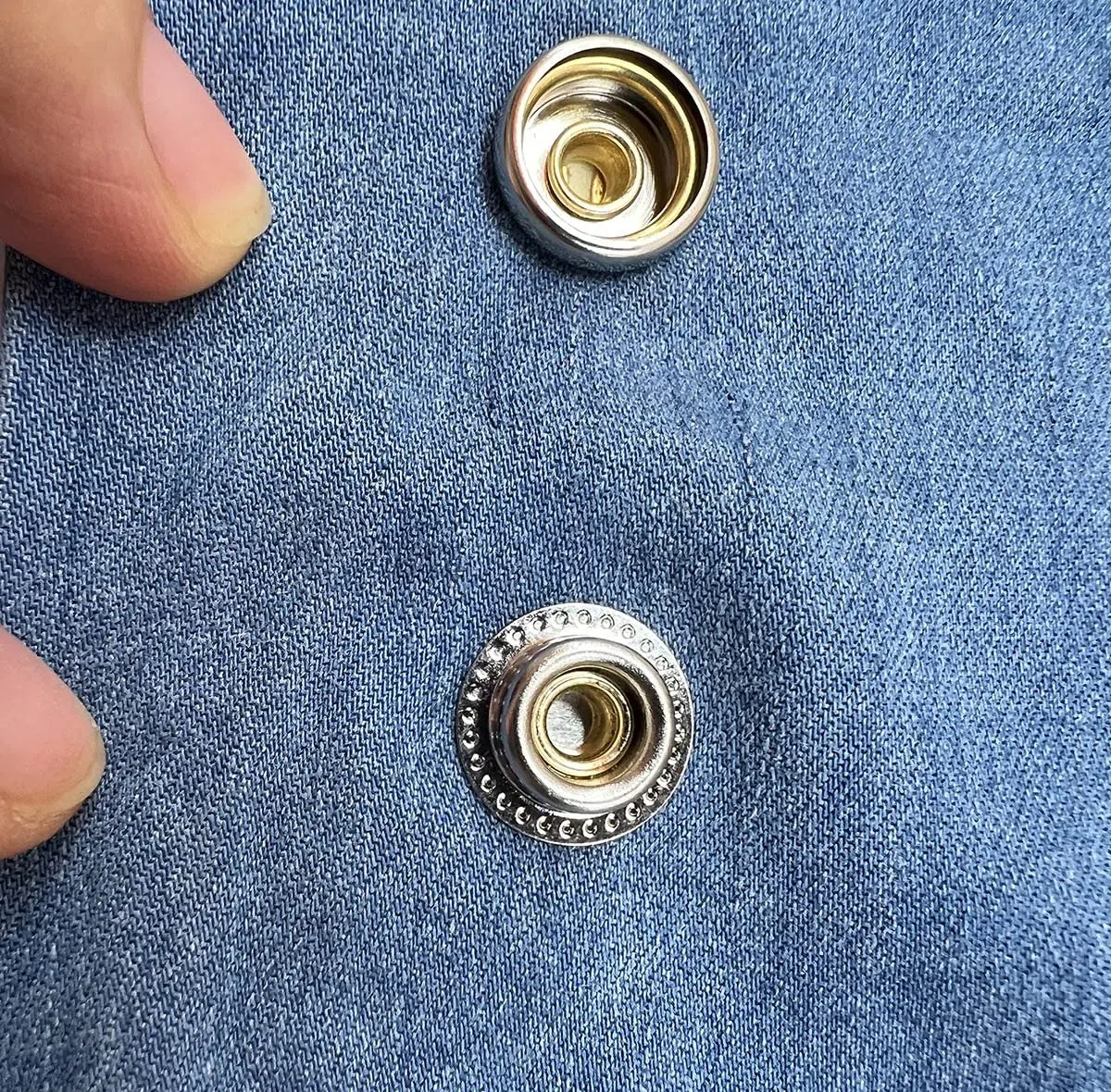 Bottoni a pressione con pinze, diametro 15 mm, in metallo argentato e utensile in rame, accessori da cucito, bottoni per cucito, bottoni automatici in ottone per fai da te, tessuti, abbigliamento