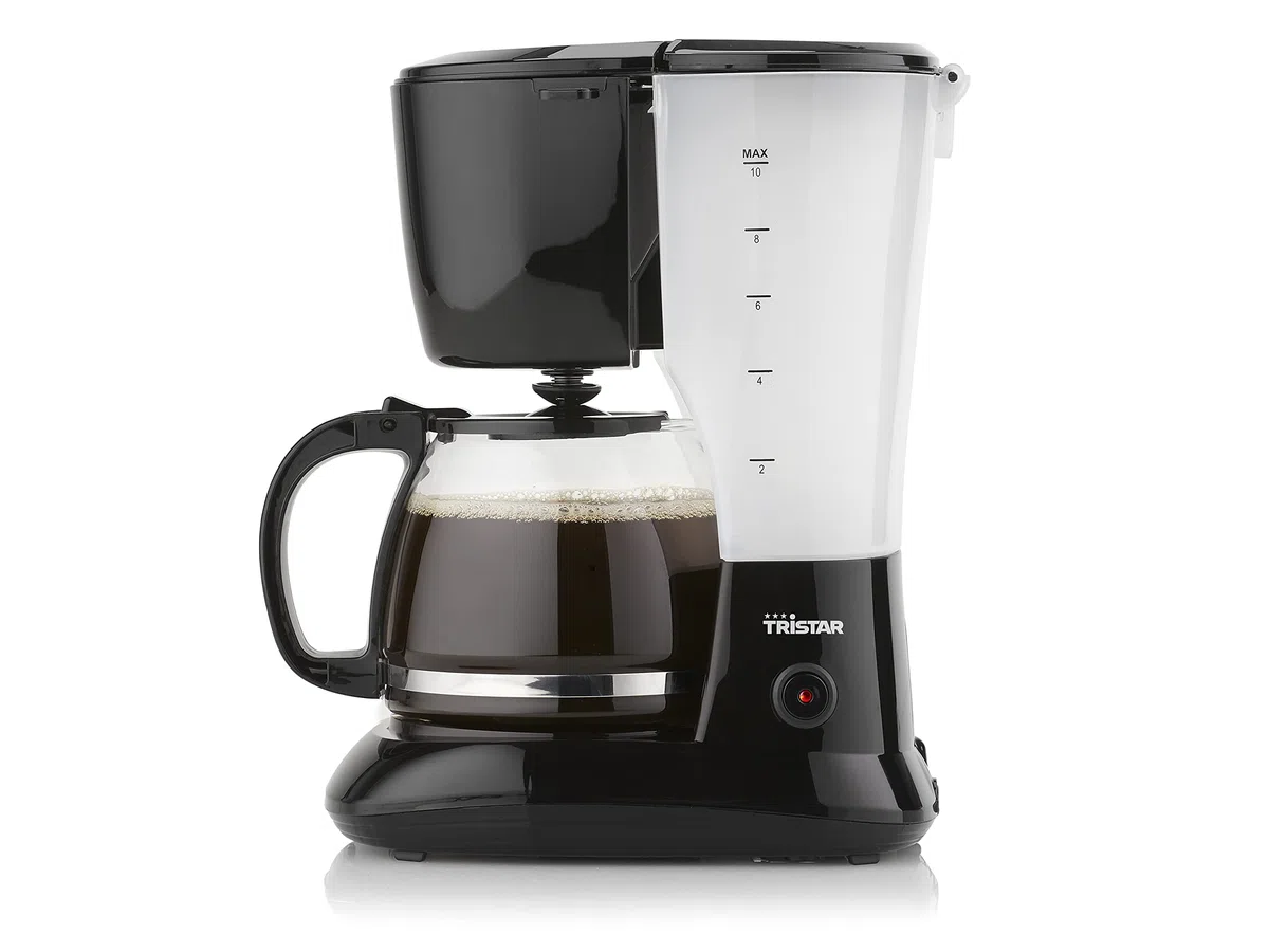 Tristar CM-1245 Caffettiera Elettrica Americana 800 Watt, Plastica e Vetro, Grigio Nero, 1,25 Litri, 750 W, 12 Cups