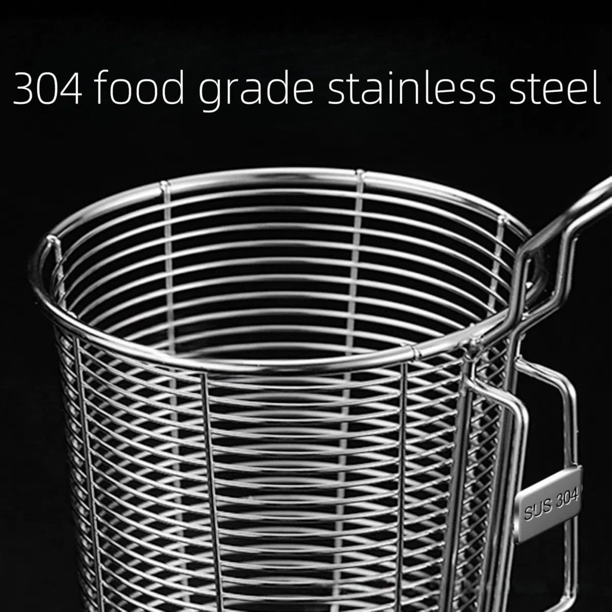 Cestello per Pasta Separati in Acciaio Inox,Scolapasta in Acciaio Inox con Manico,Cuoci Pasta a Scomparti con Divisori,Colino a Maglia Fine per Pentola Calda, per Scolare Pasta e Verdure