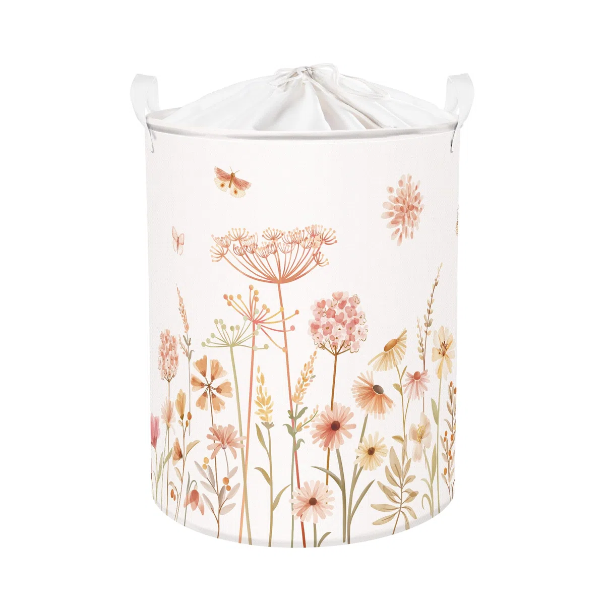 Clastyle Ceste Biancheria Donne Ragazze Fiore Cestino Giocattoli Vestiti Impermeabile per Bambini Cestino Portaoggetti per Bagno Cameretta Bucato, Bohémien, 40x50 cm