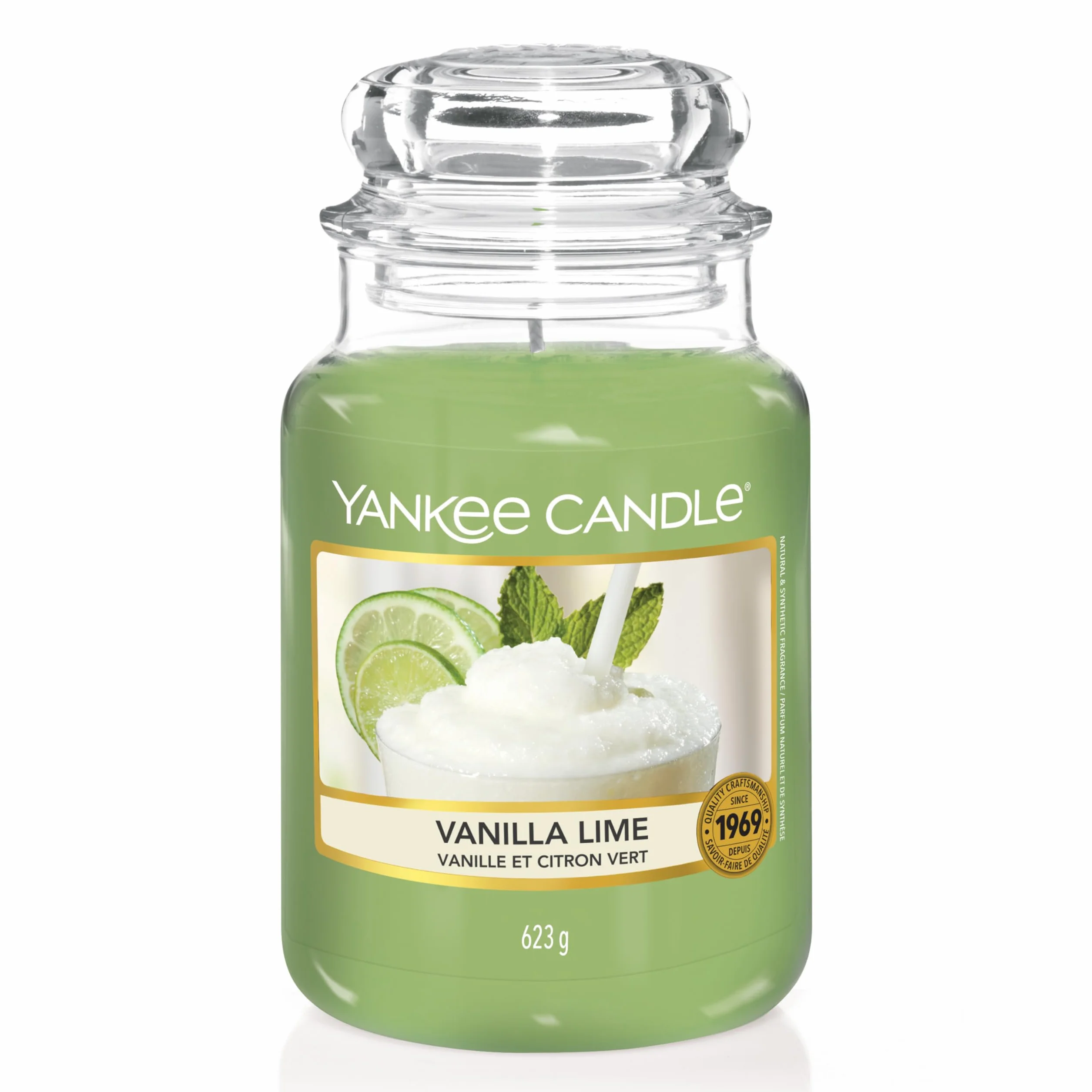 Yankee Candle Candela profumata in giara grande | Calce alla vaniglia | Durata Fino a 150 Ore | Regali per donne