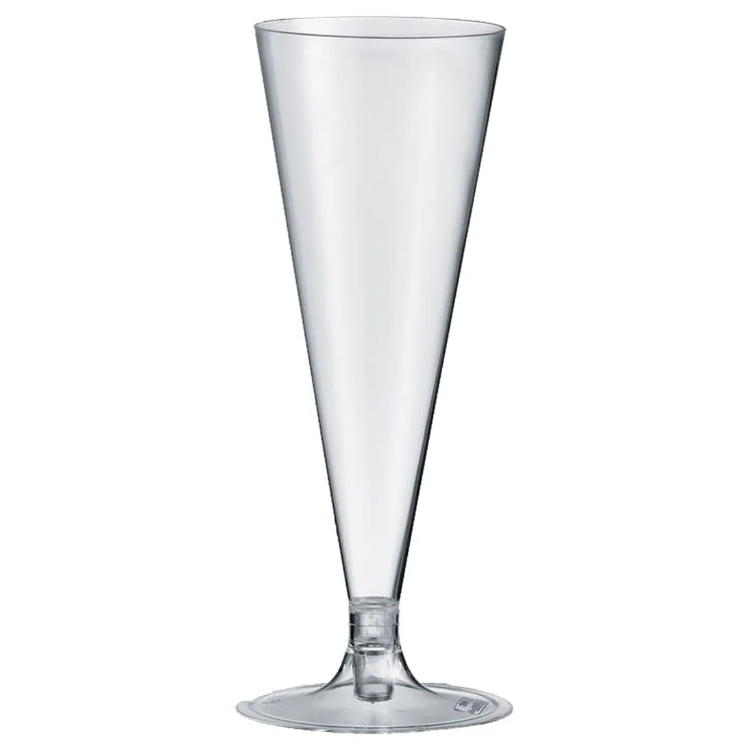 MAQA 48 pz Flute Champagne 130 ml, calici Spumante, Bicchieri Flute Trasparenti componibili, Bicchieri Vino per aperitivi
