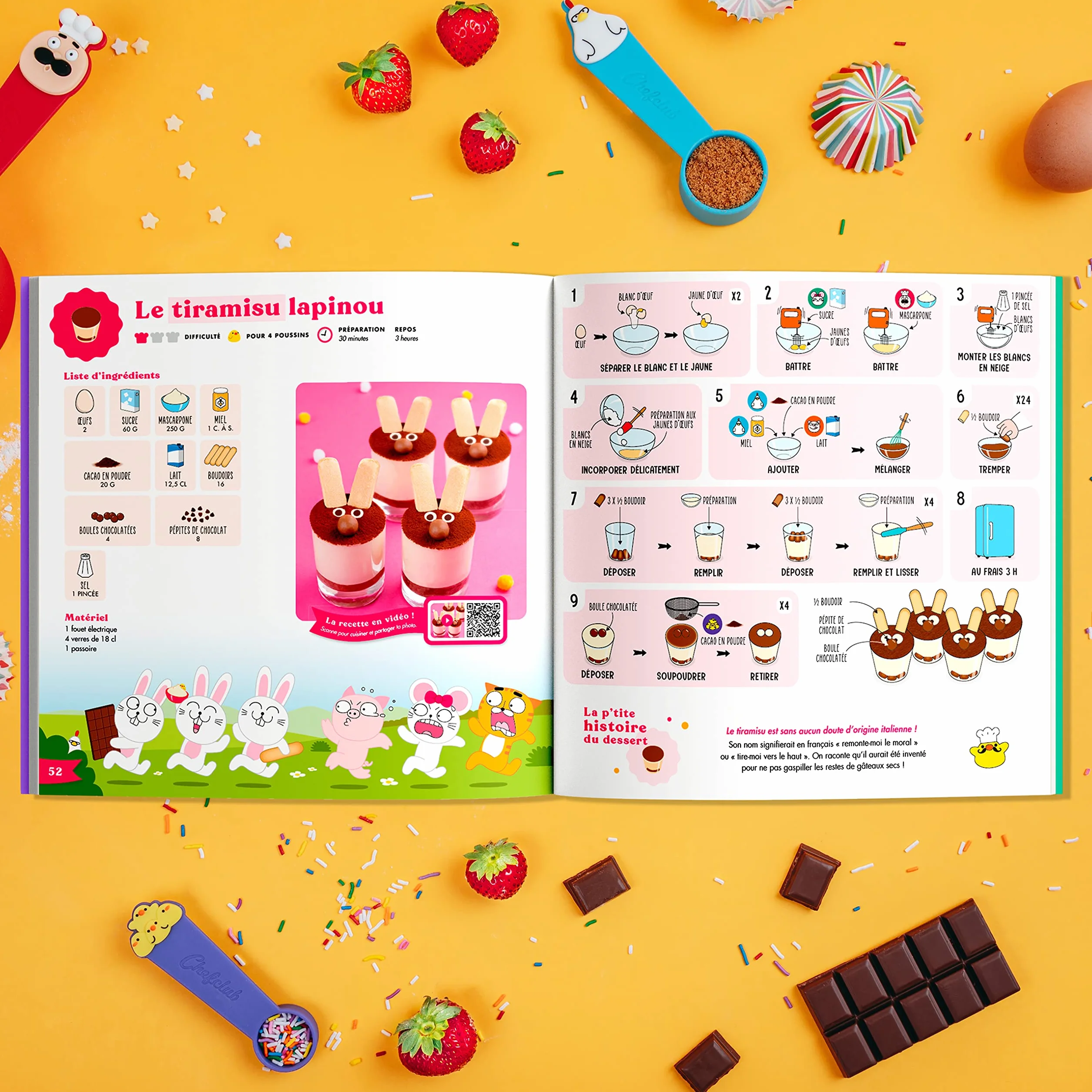 Chefclub Kids – Il Libro di Torte e Dolci – 25 Ricette – Pesare Misurare Cucinare – Per i piccoli chef dai 4 anni