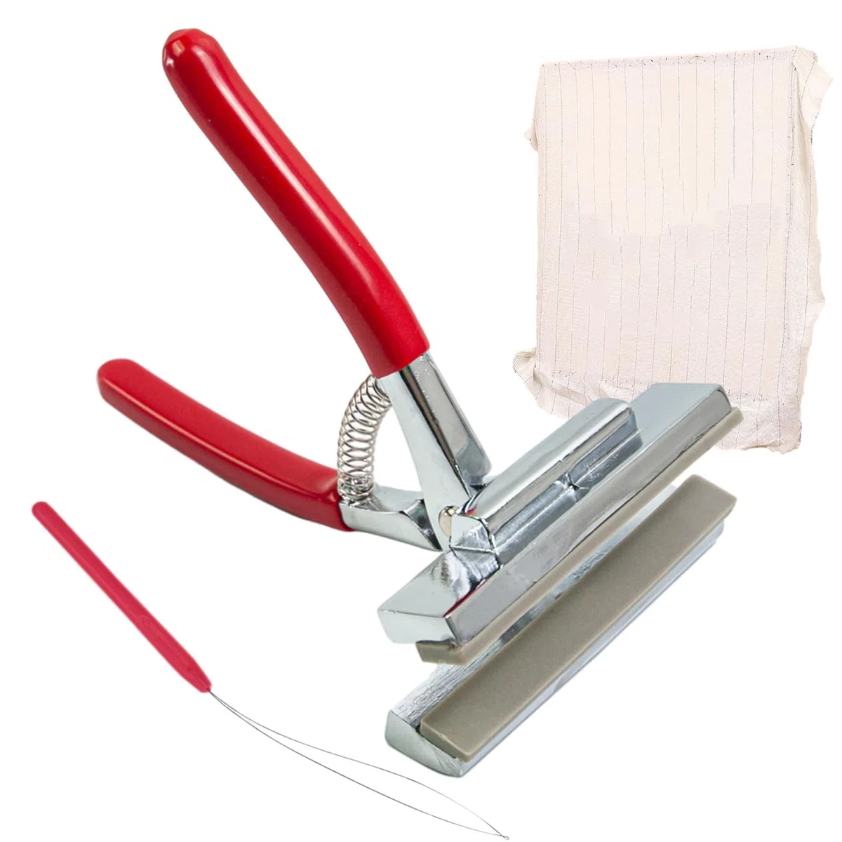 Pinza per tele per tessuti tufting – morsetto professionale per tessuto con ampia apertura, strumento per manico in metallo durevole | design con impugnatura a molla forte morsetto per inquadrare