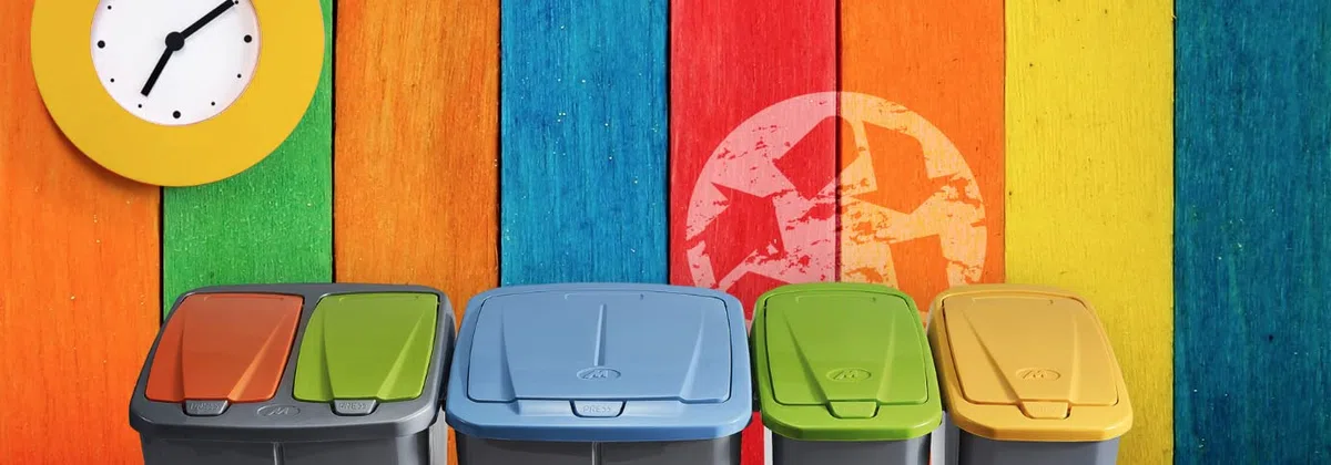 eacommerce - Pattumiera per raccolta differenziata Componibile in Plastica | Sistema di Aggancio Facilitato | Ideale per Casa e Giardino | Antracite, 45 Litri